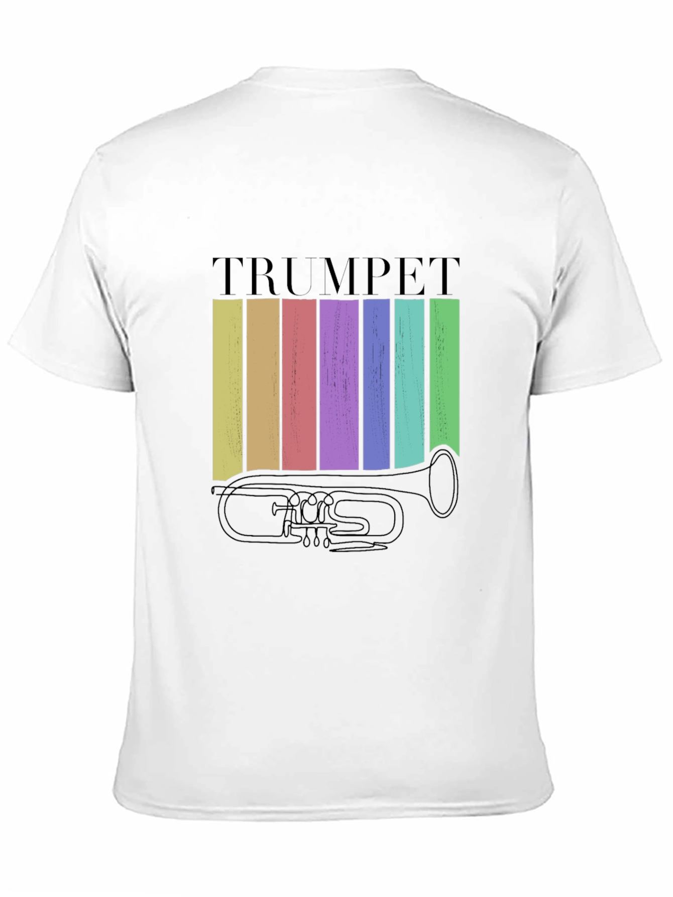 Retro Trumpet Graphic Tee - Musical Instrument T-Shirt