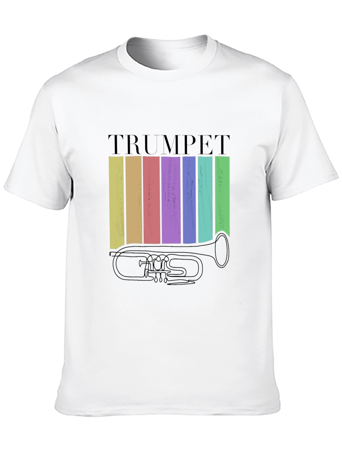 Retro Trumpet Graphic Tee - Musical Instrument T-Shirt