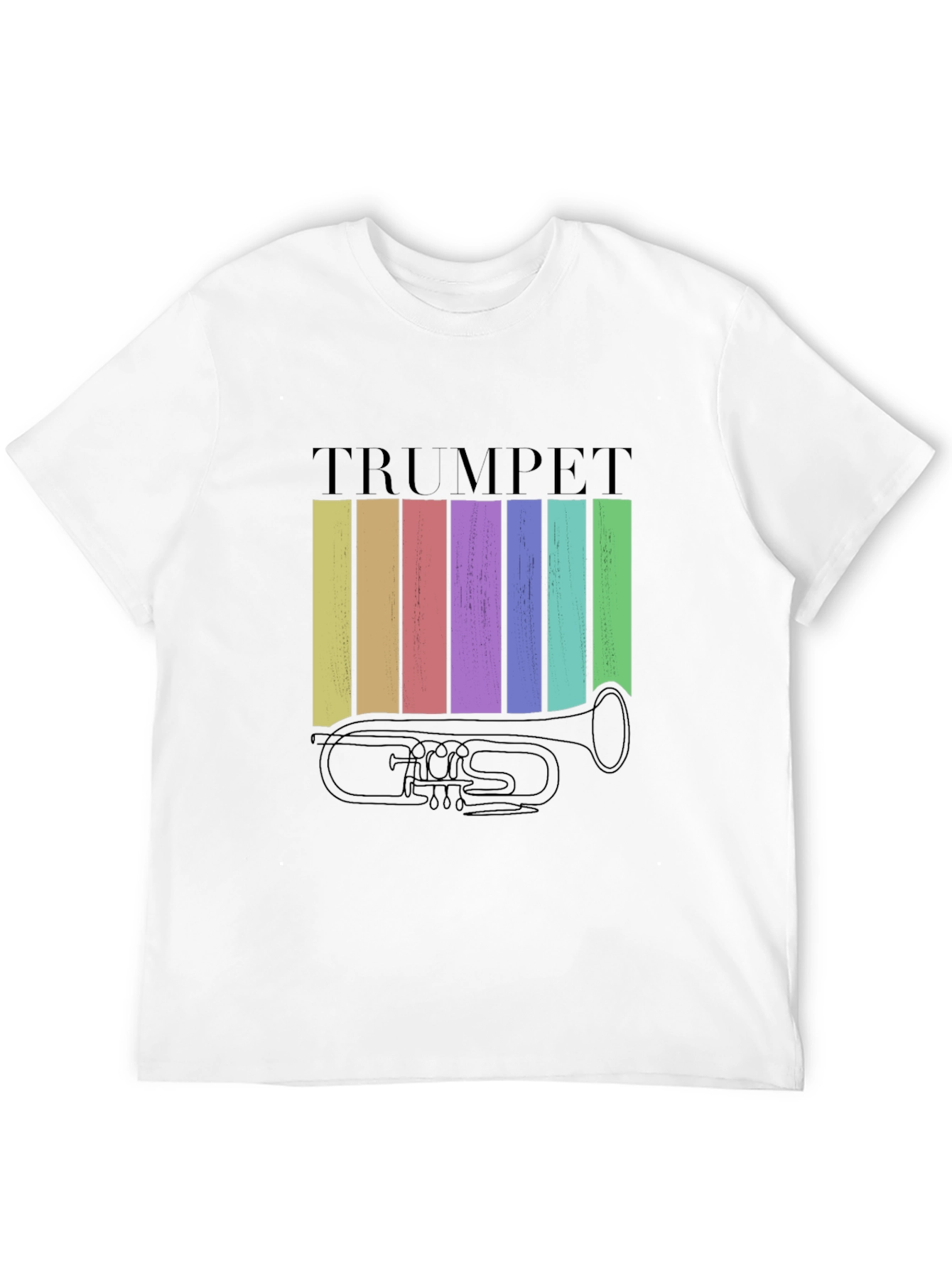 Retro Trumpet Graphic Tee - Musical Instrument T-Shirt