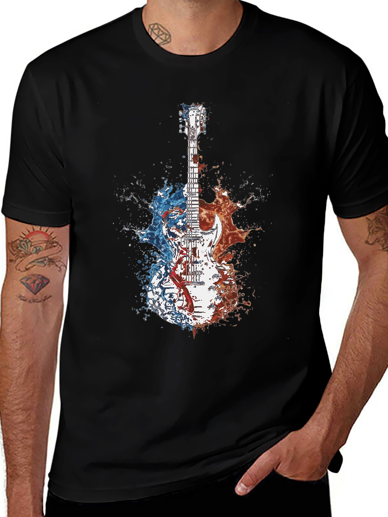 Guitar Splash Graphic Tee