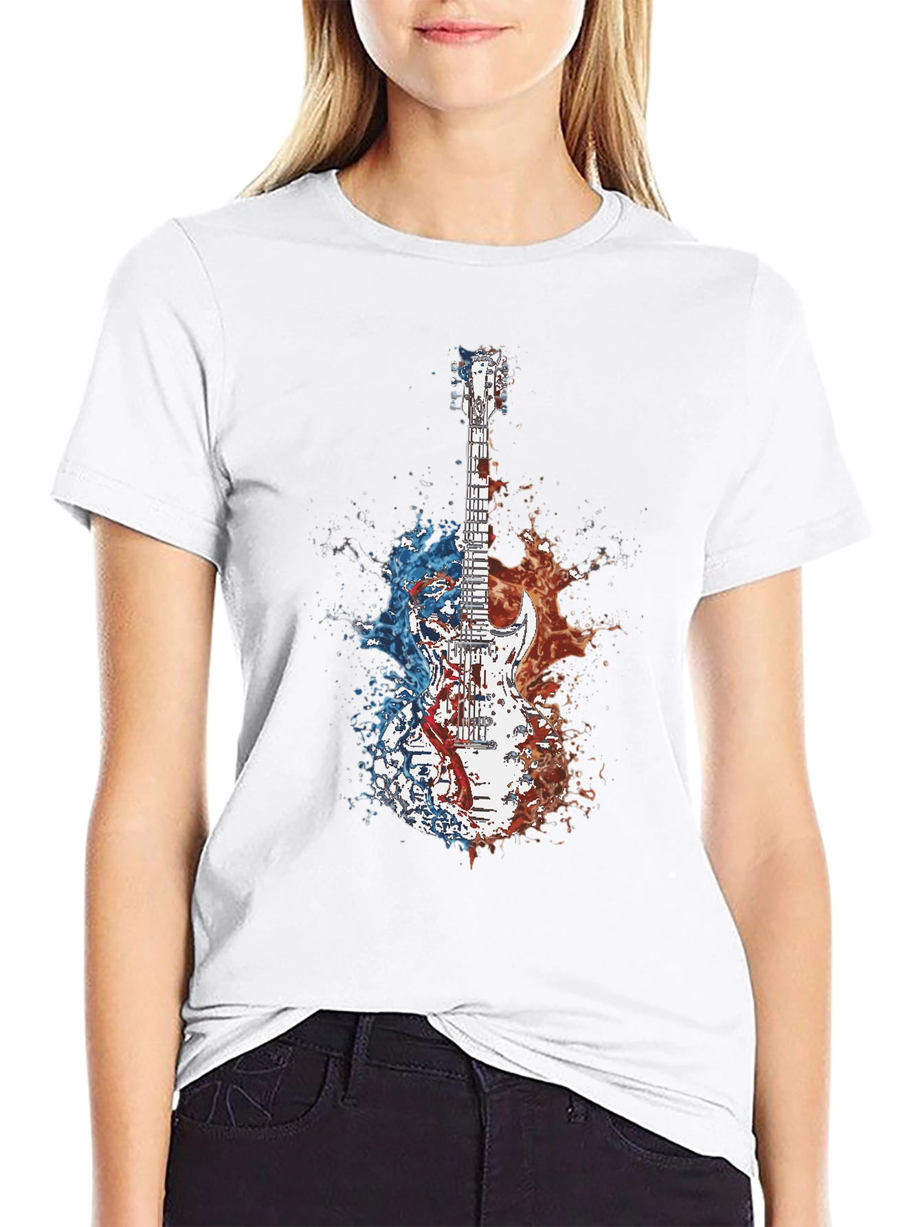 Guitar Splash Graphic Tee