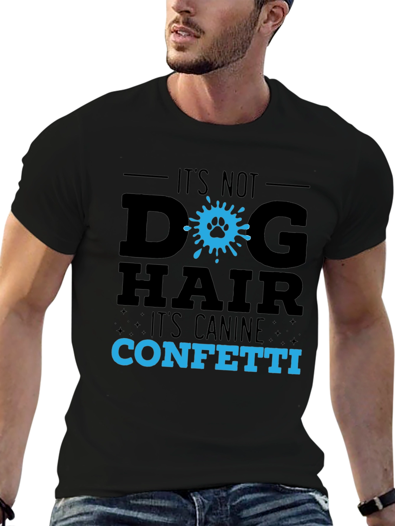 Dog Hair Canine Confetti Tee