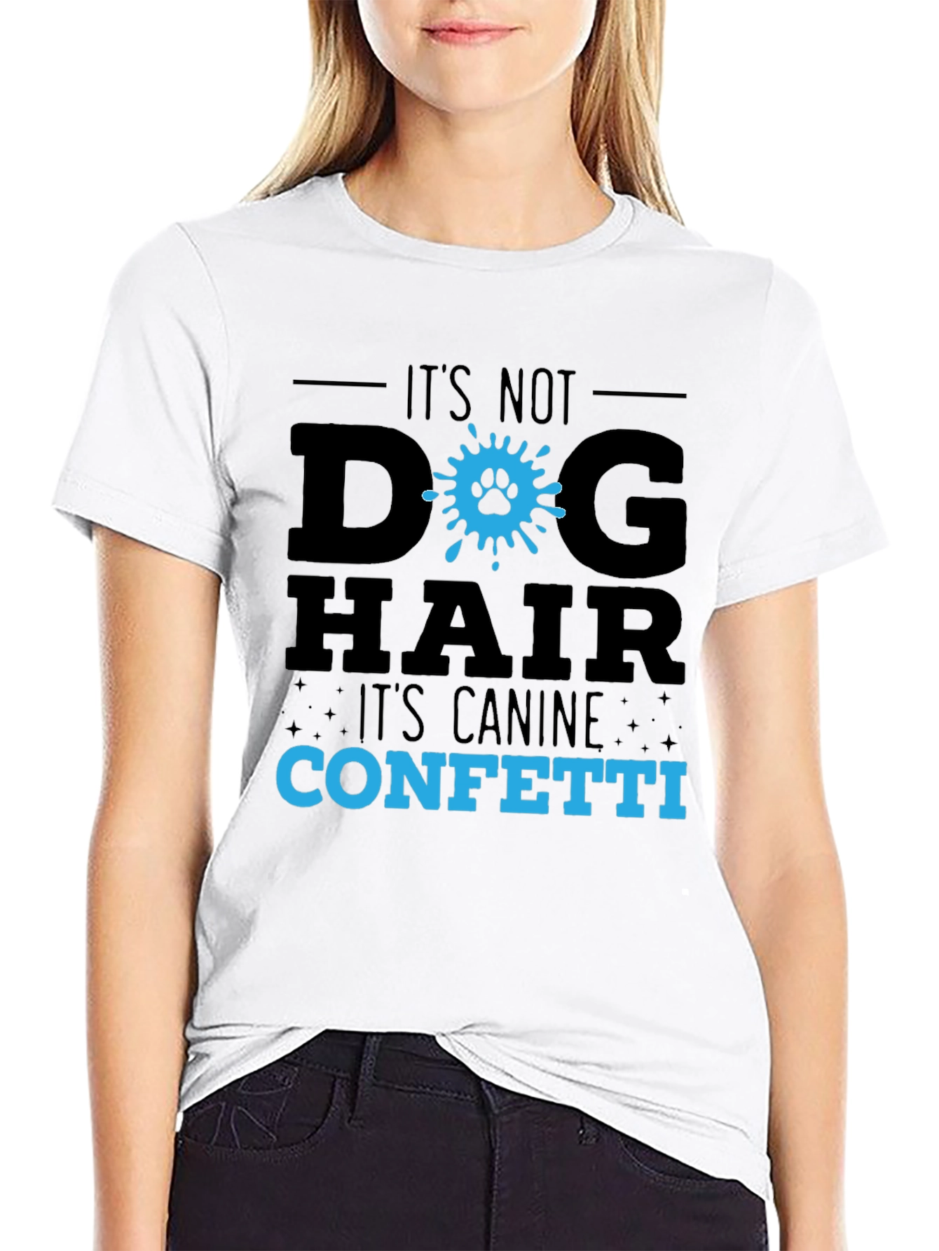 Dog Hair Canine Confetti Tee