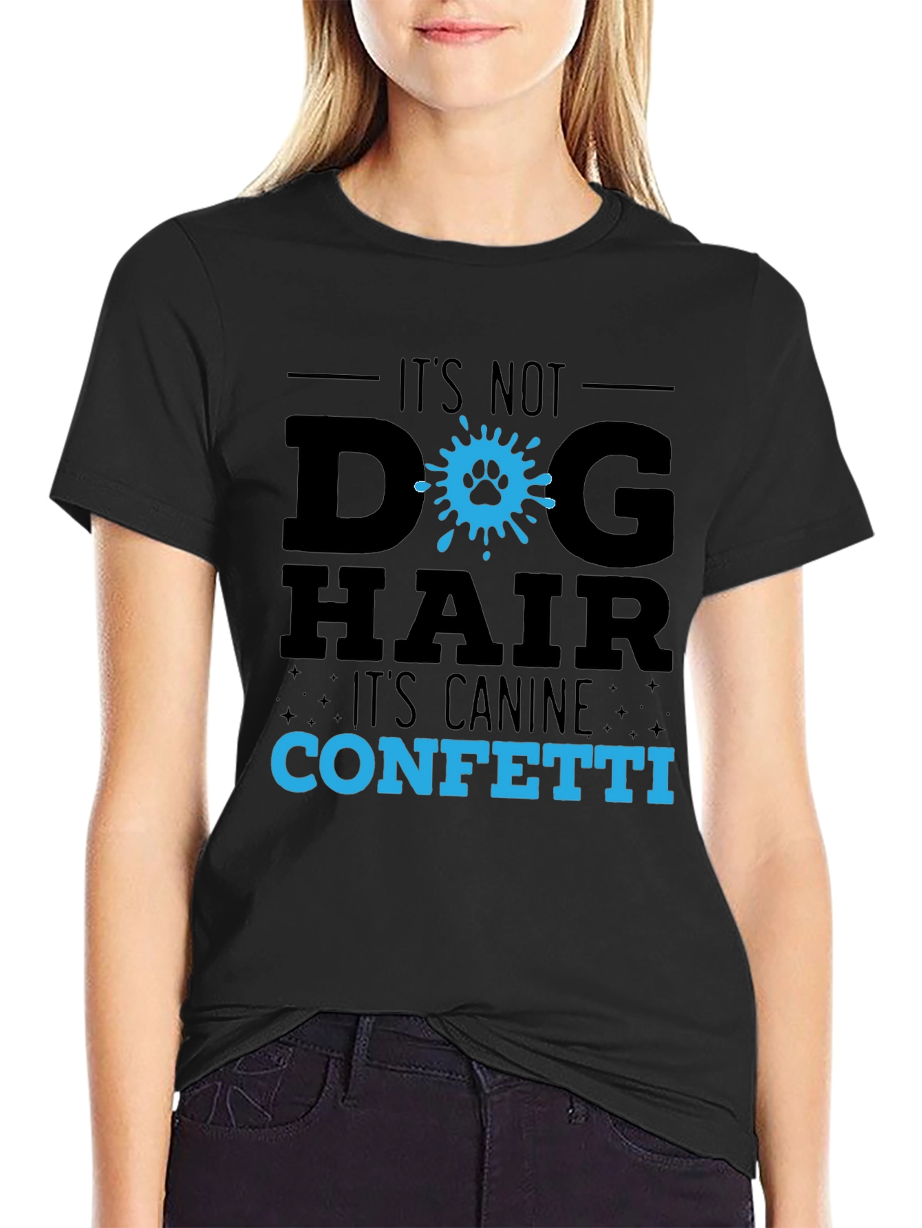 Dog Hair Canine Confetti Tee