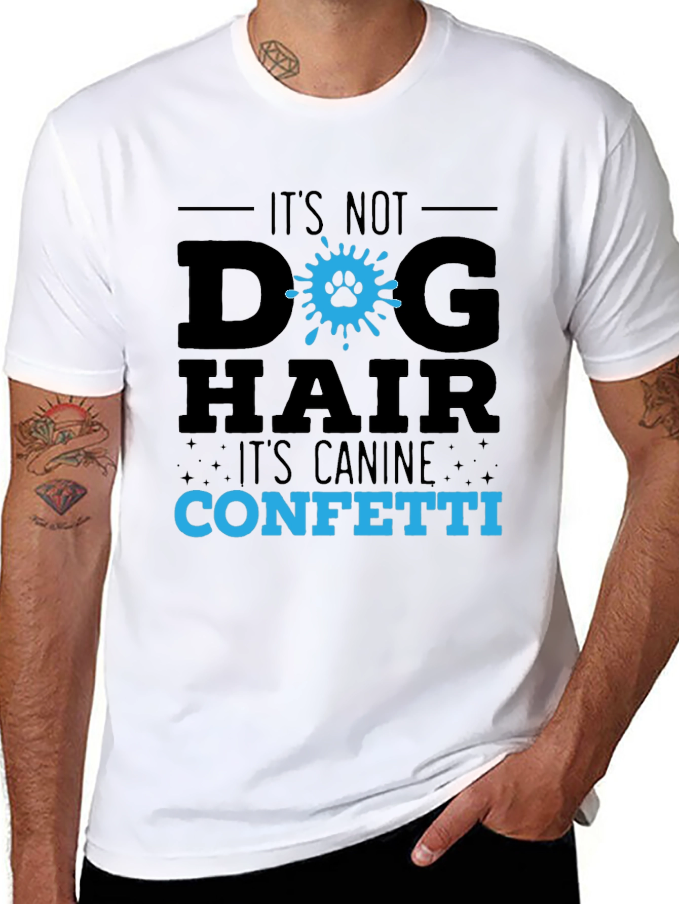 Dog Hair Canine Confetti Tee