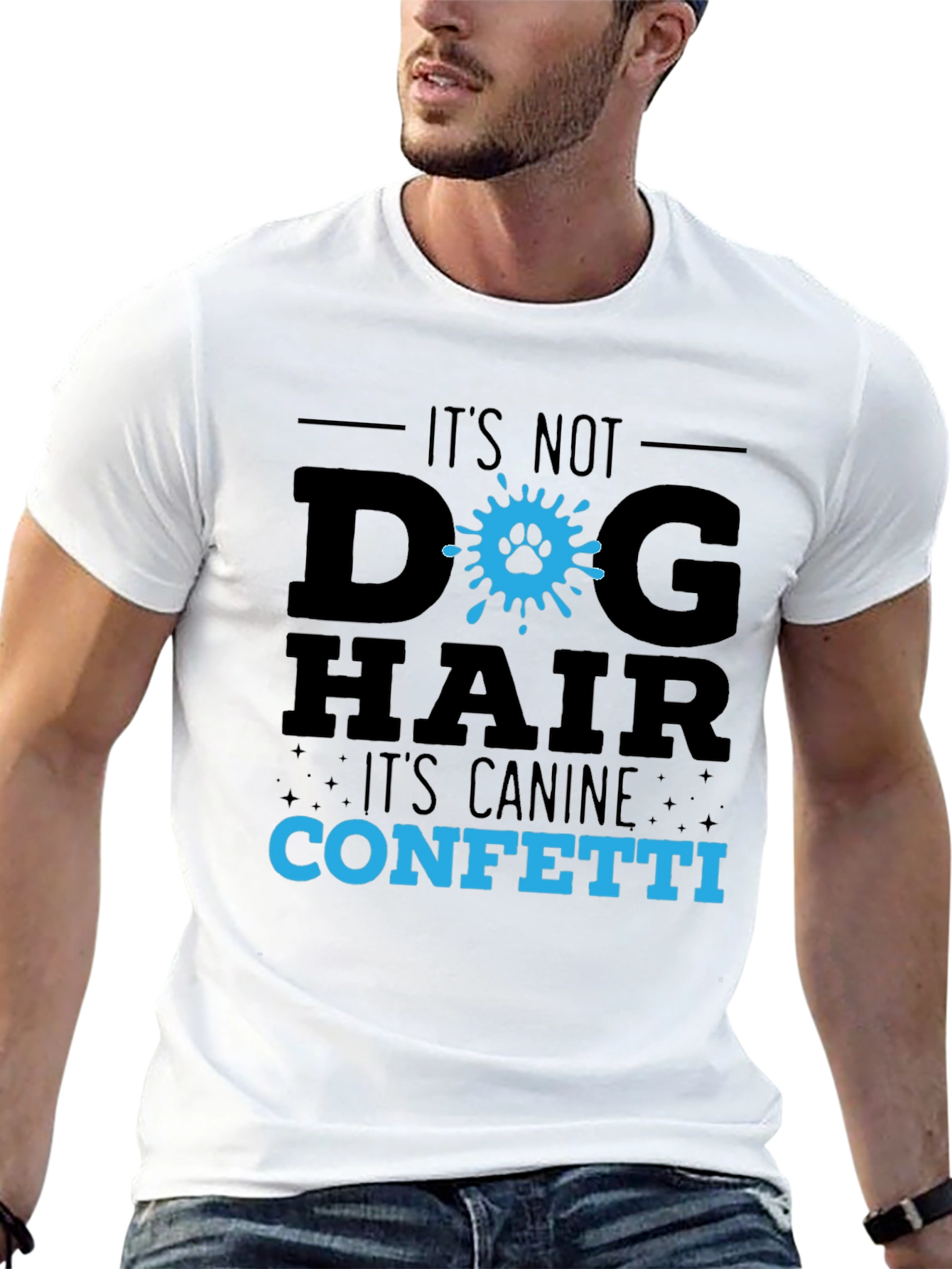 Dog Hair Canine Confetti Tee