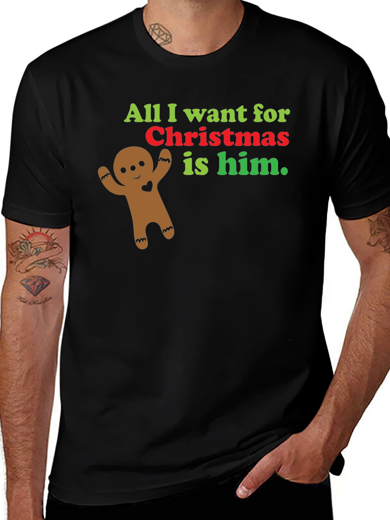 Christmas Gingerbread Man T-Shirt