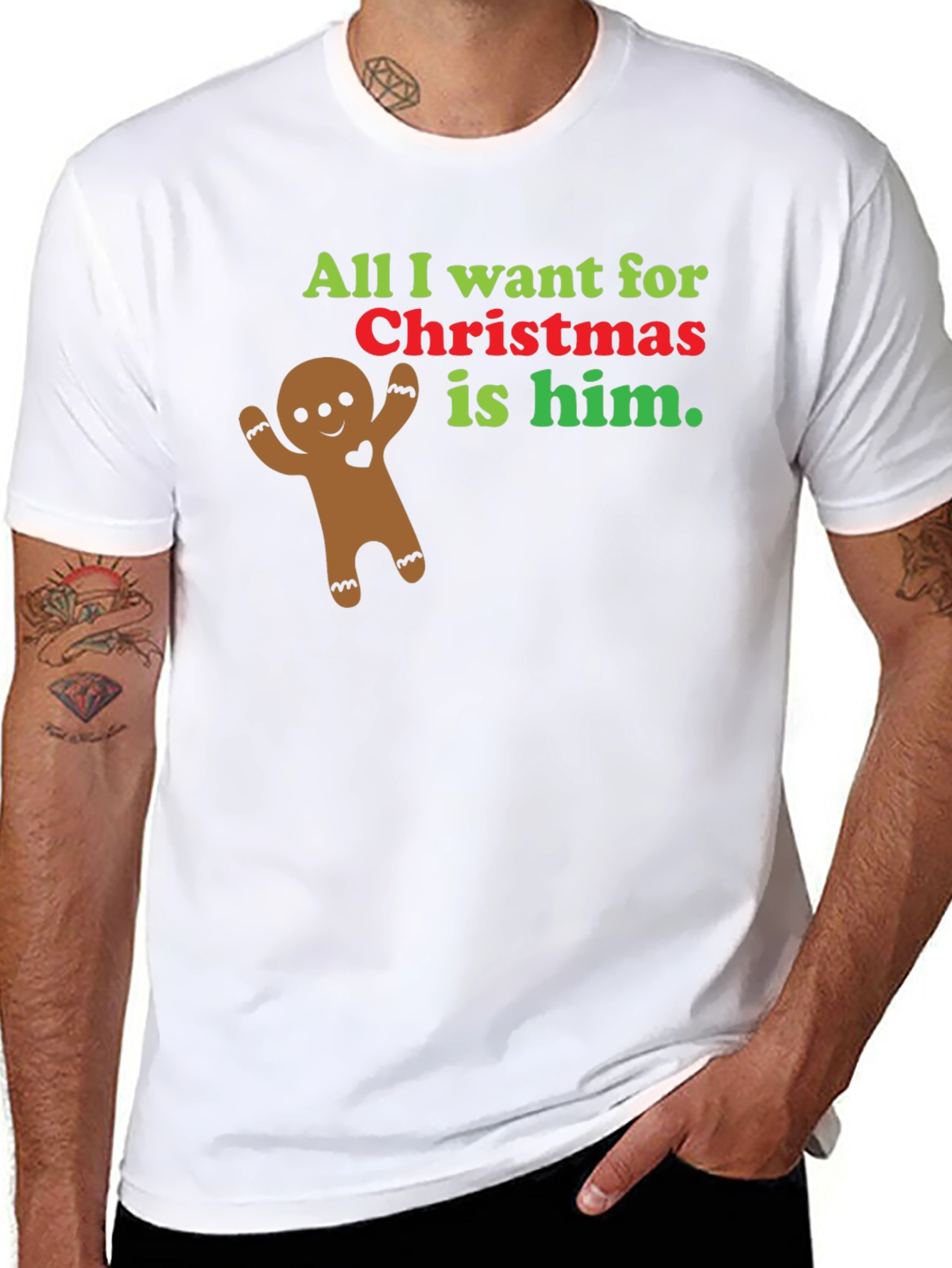 Christmas Gingerbread Man T-Shirt