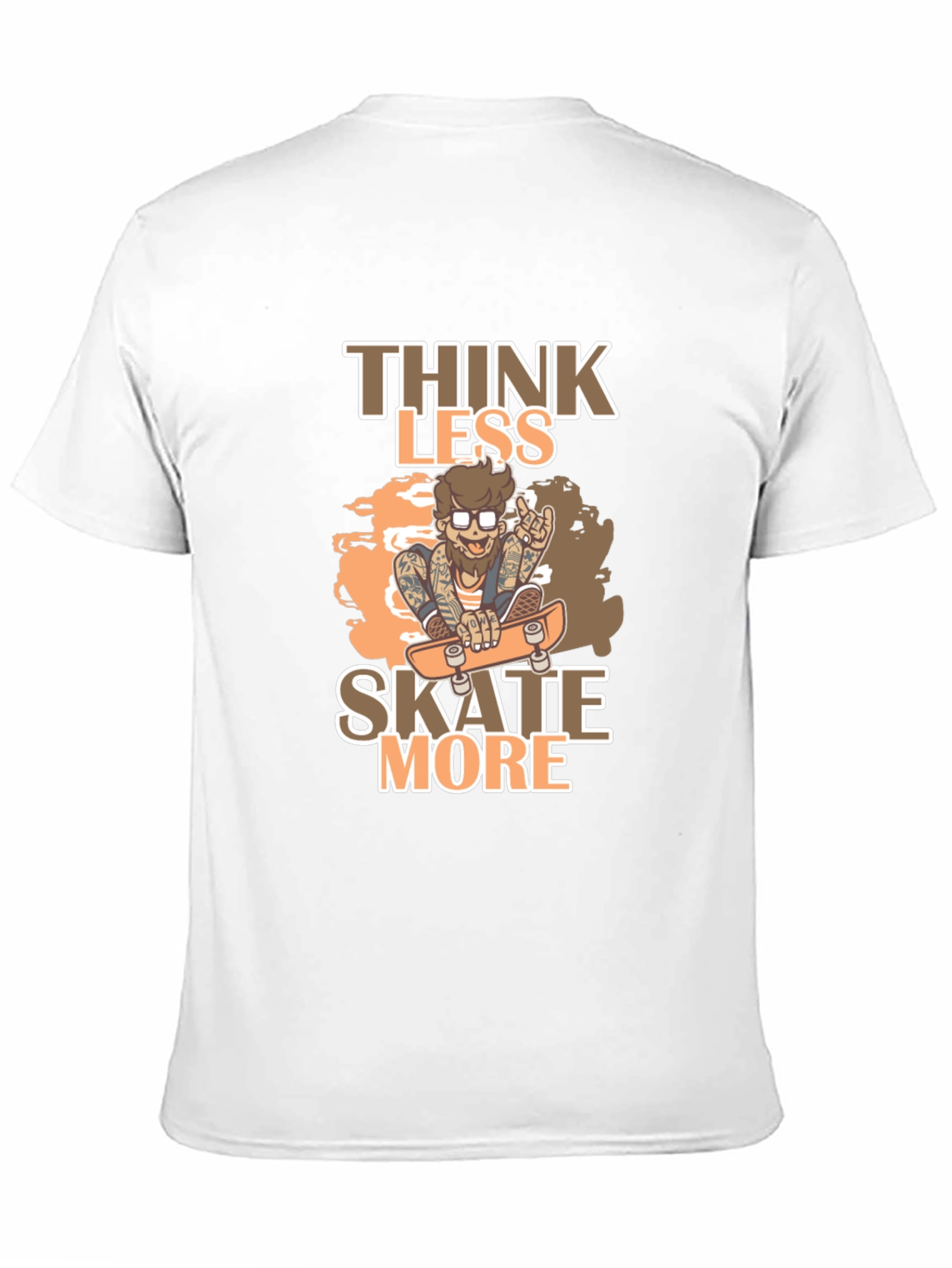 Think Less Skate More Graphic Tee