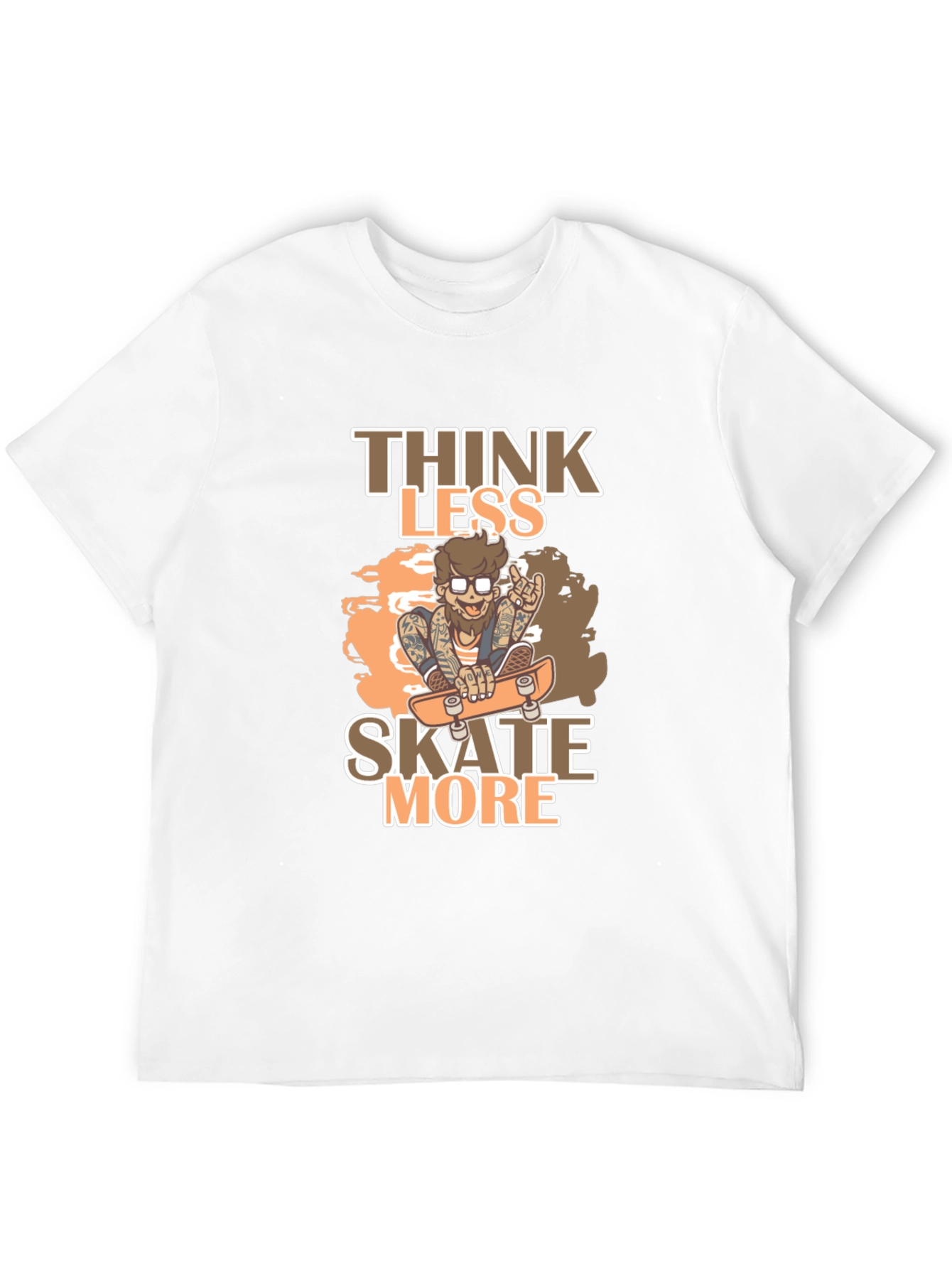 Think Less Skate More Graphic Tee