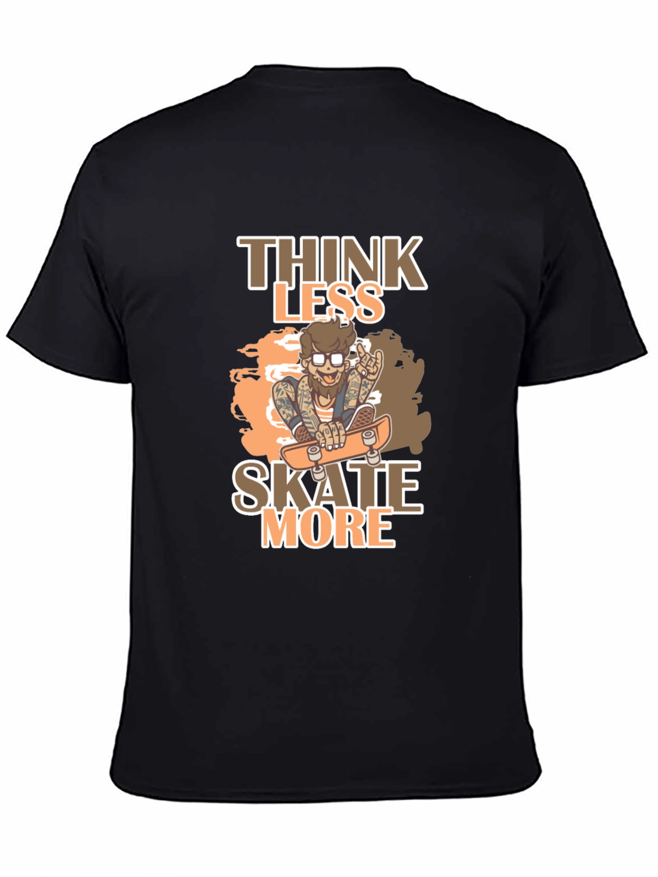 Think Less Skate More Graphic Tee