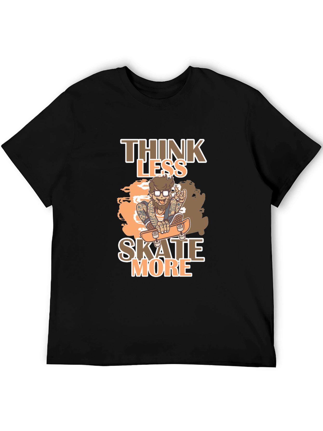 Think Less Skate More Graphic Tee
