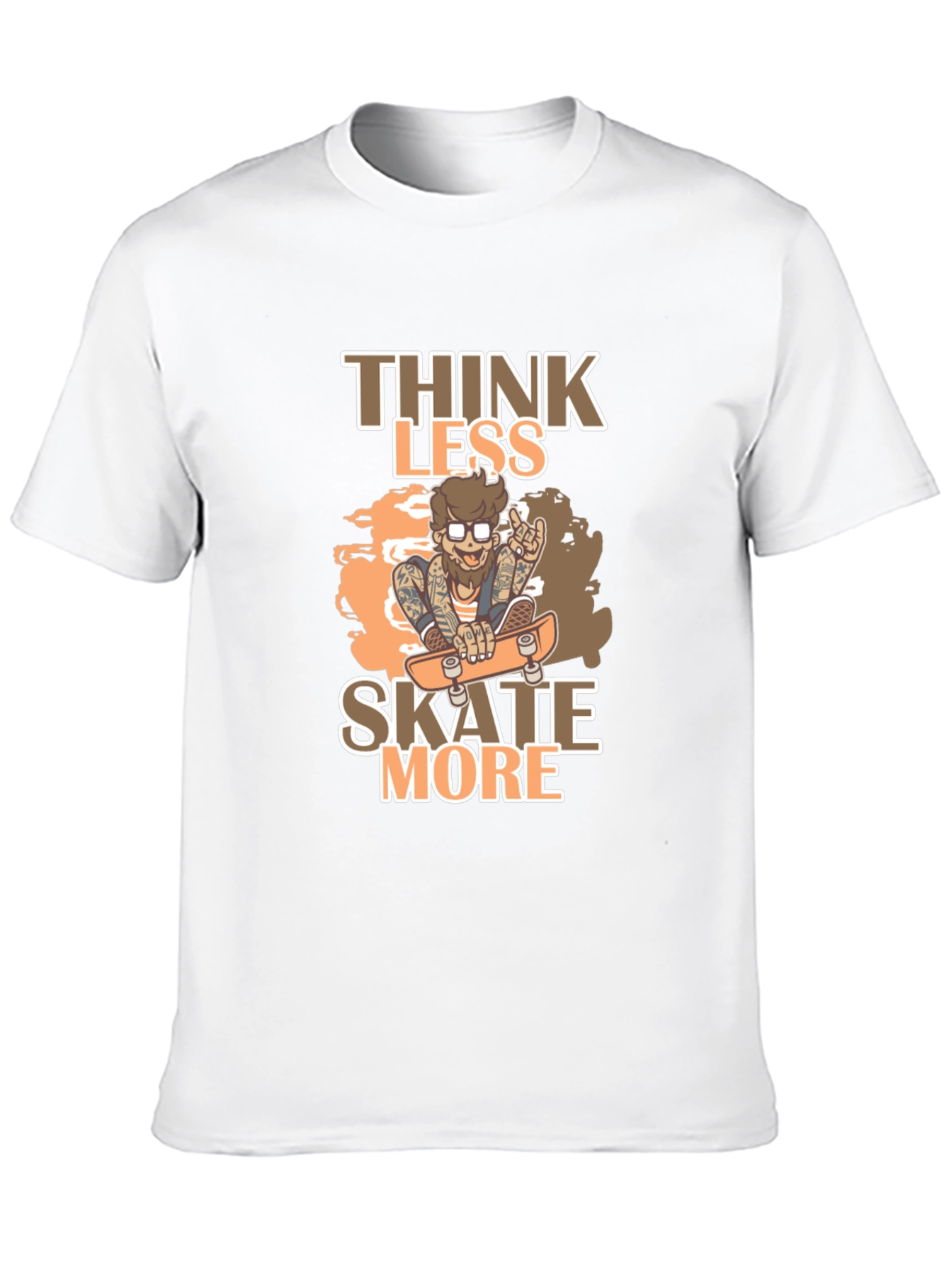 Think Less Skate More Graphic Tee