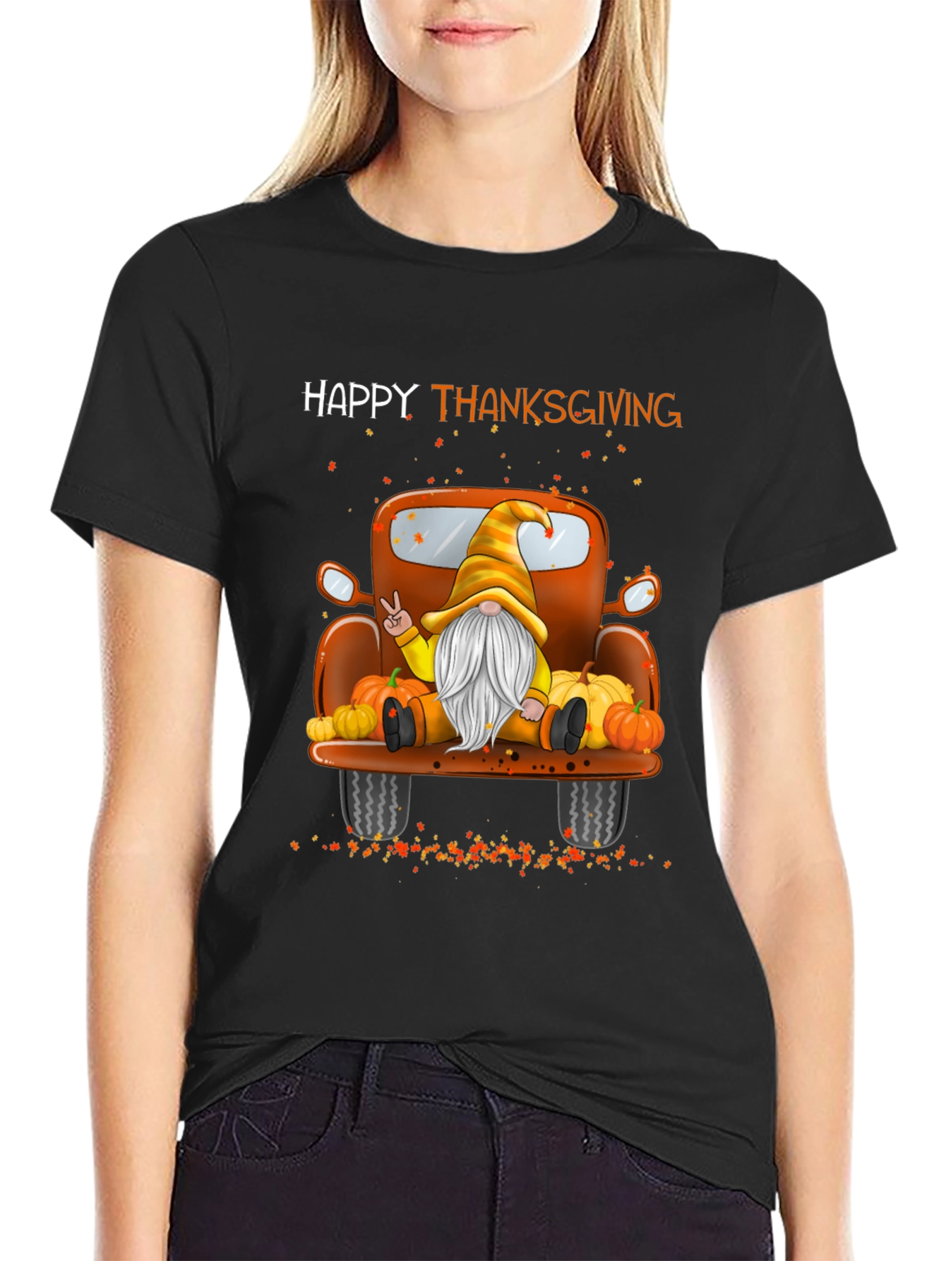 Thanksgiving Gnome Truck T-Shirt