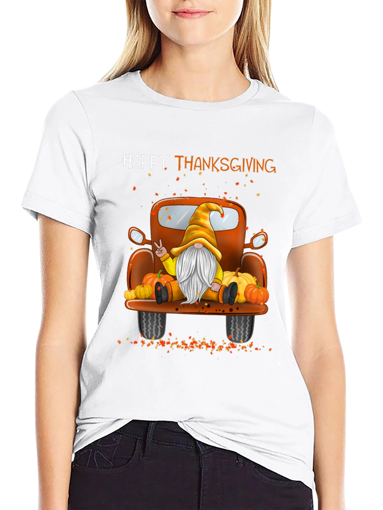 Thanksgiving Gnome Truck T-Shirt
