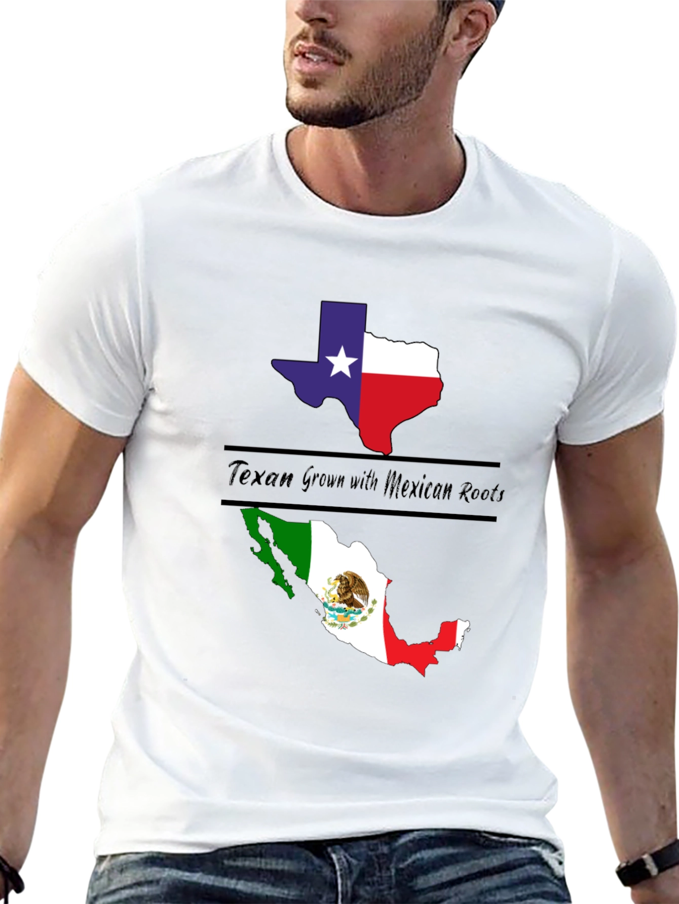 Texan Grown with Mexican Roots Graphic Tee