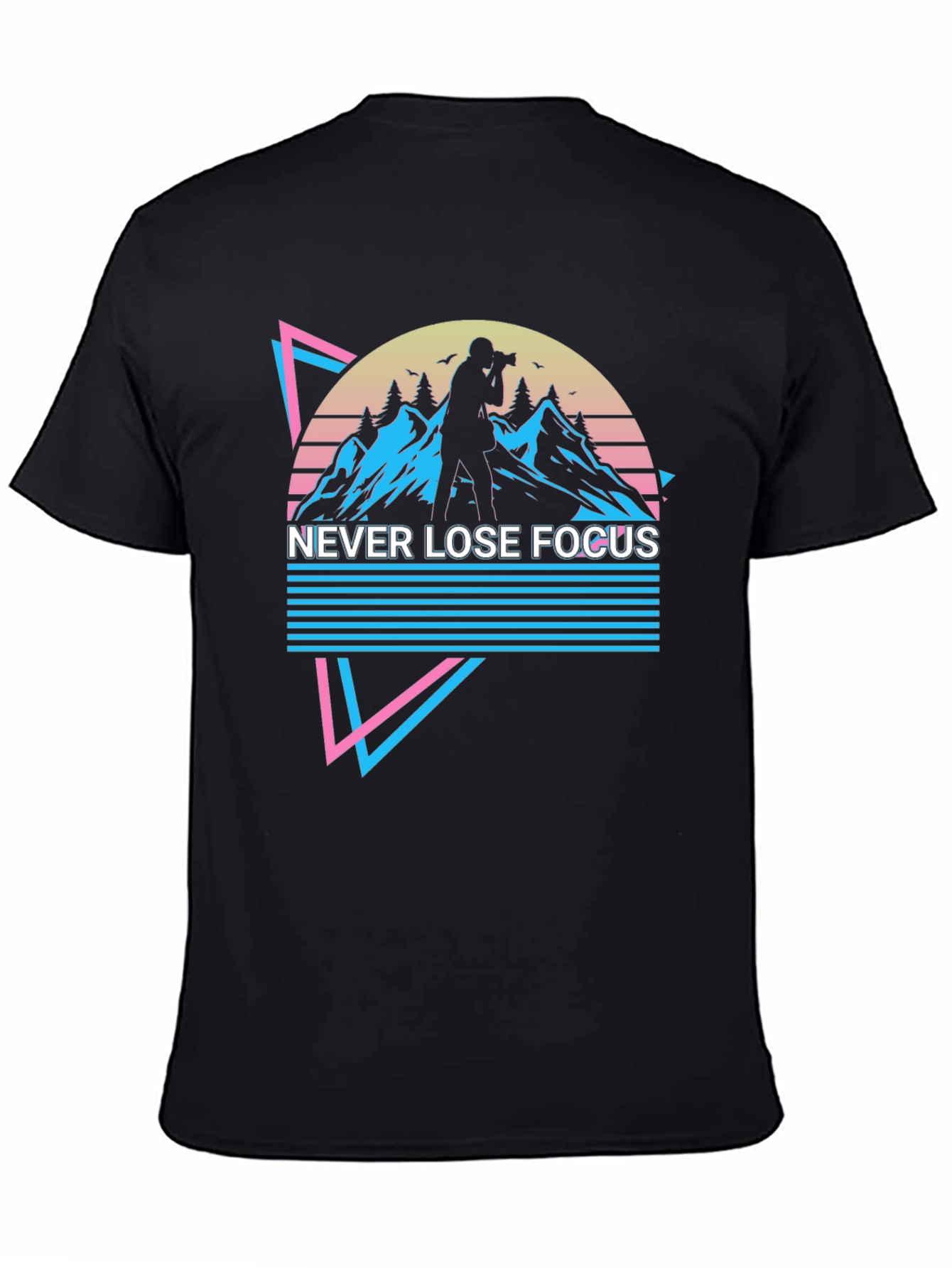 Never Lose Focus T-Shirt - Photography Retro Style