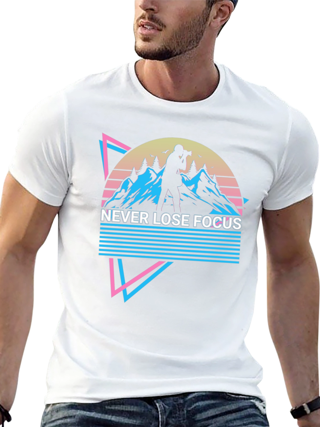 Never Lose Focus T-Shirt - Photography Retro Style