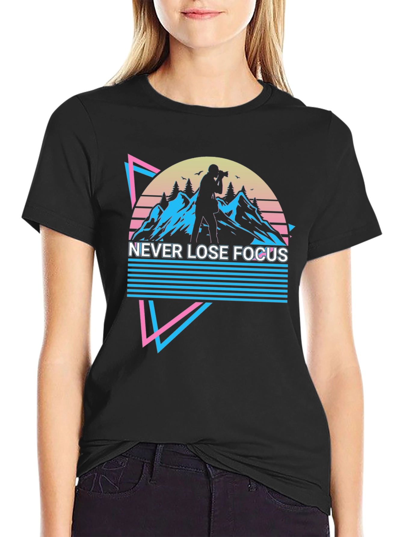 Never Lose Focus T-Shirt - Photography Retro Style
