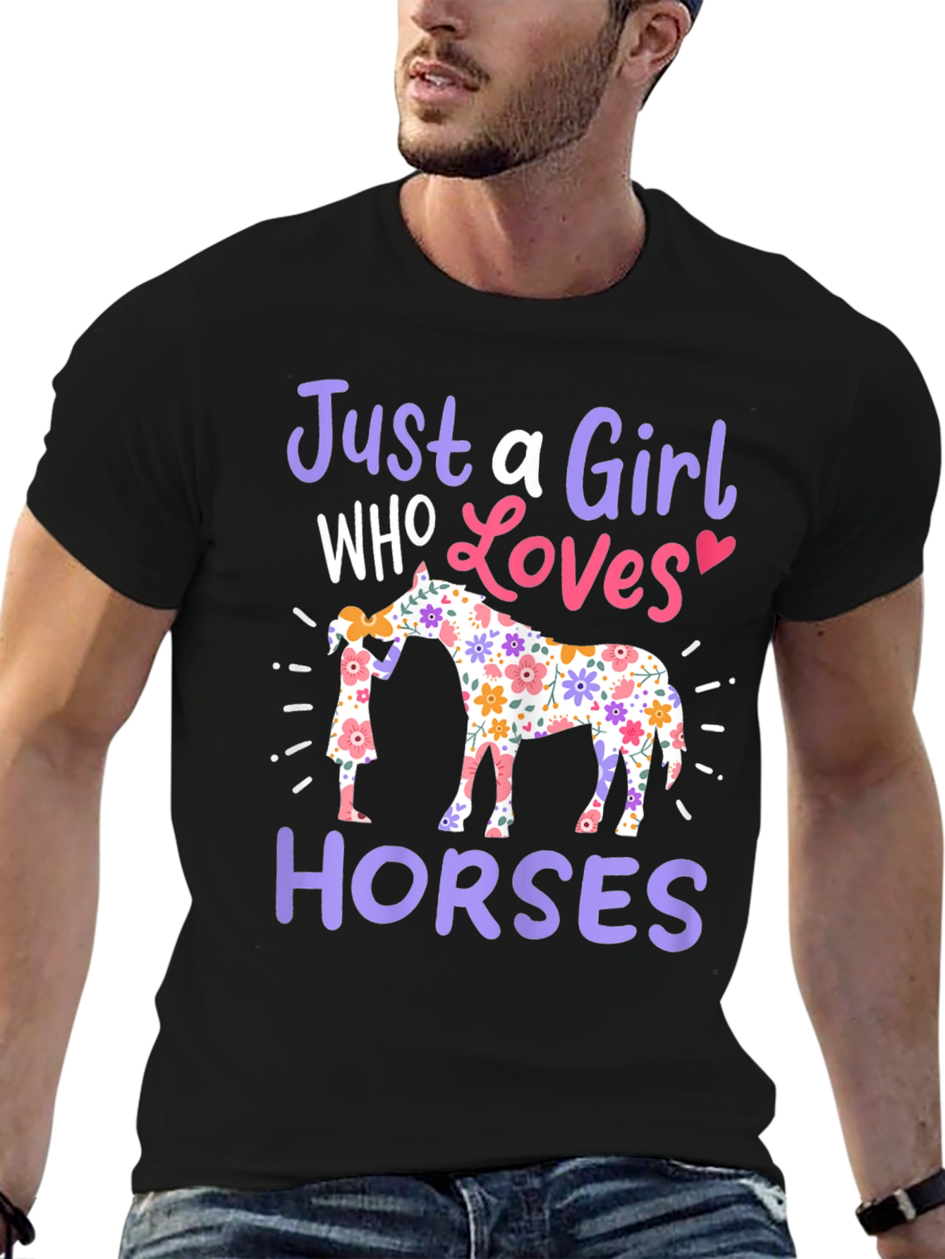 Just a Girl Who Loves Horses T-Shirt