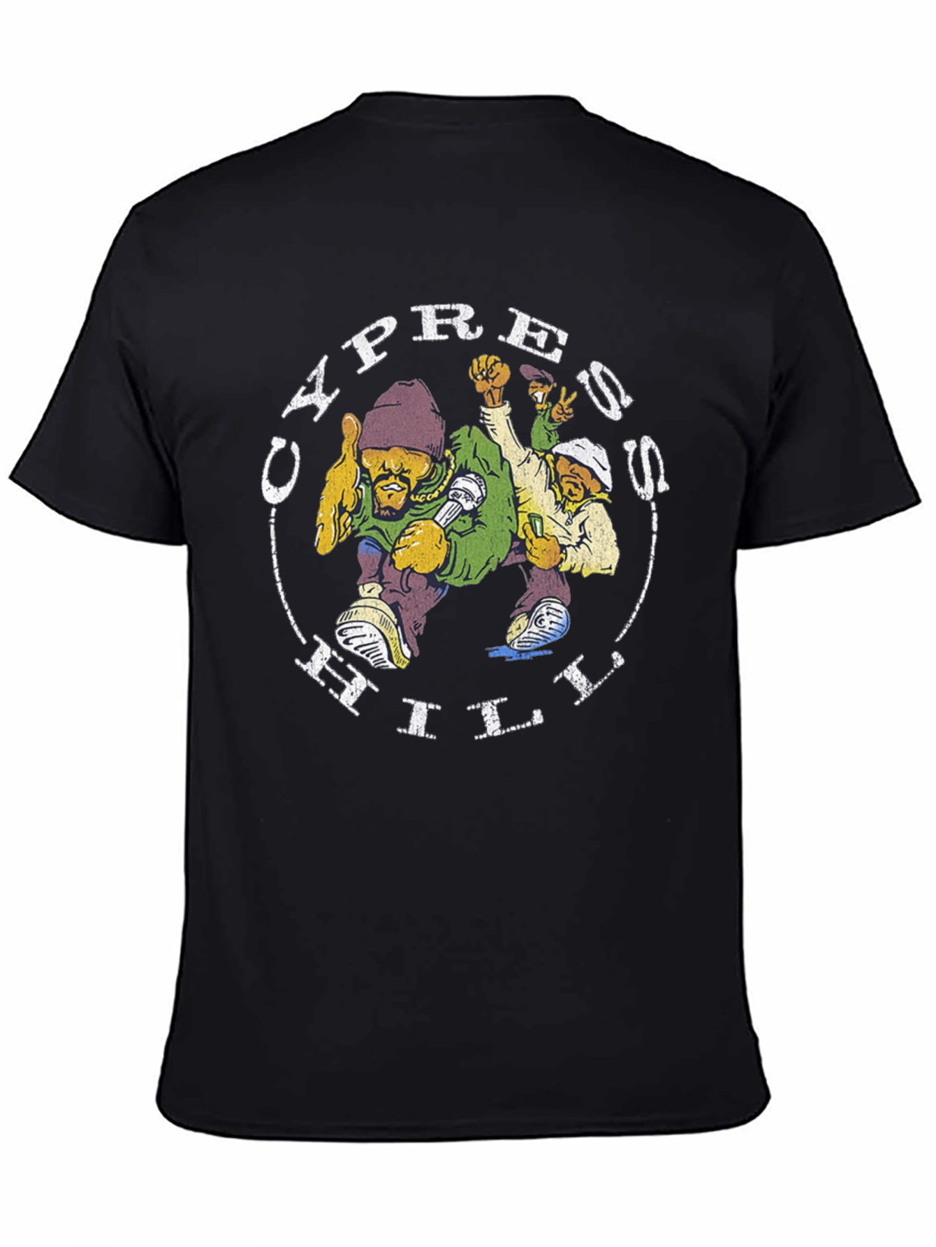 Cypress Hill Graphic Tee - Black Cotton Blend
