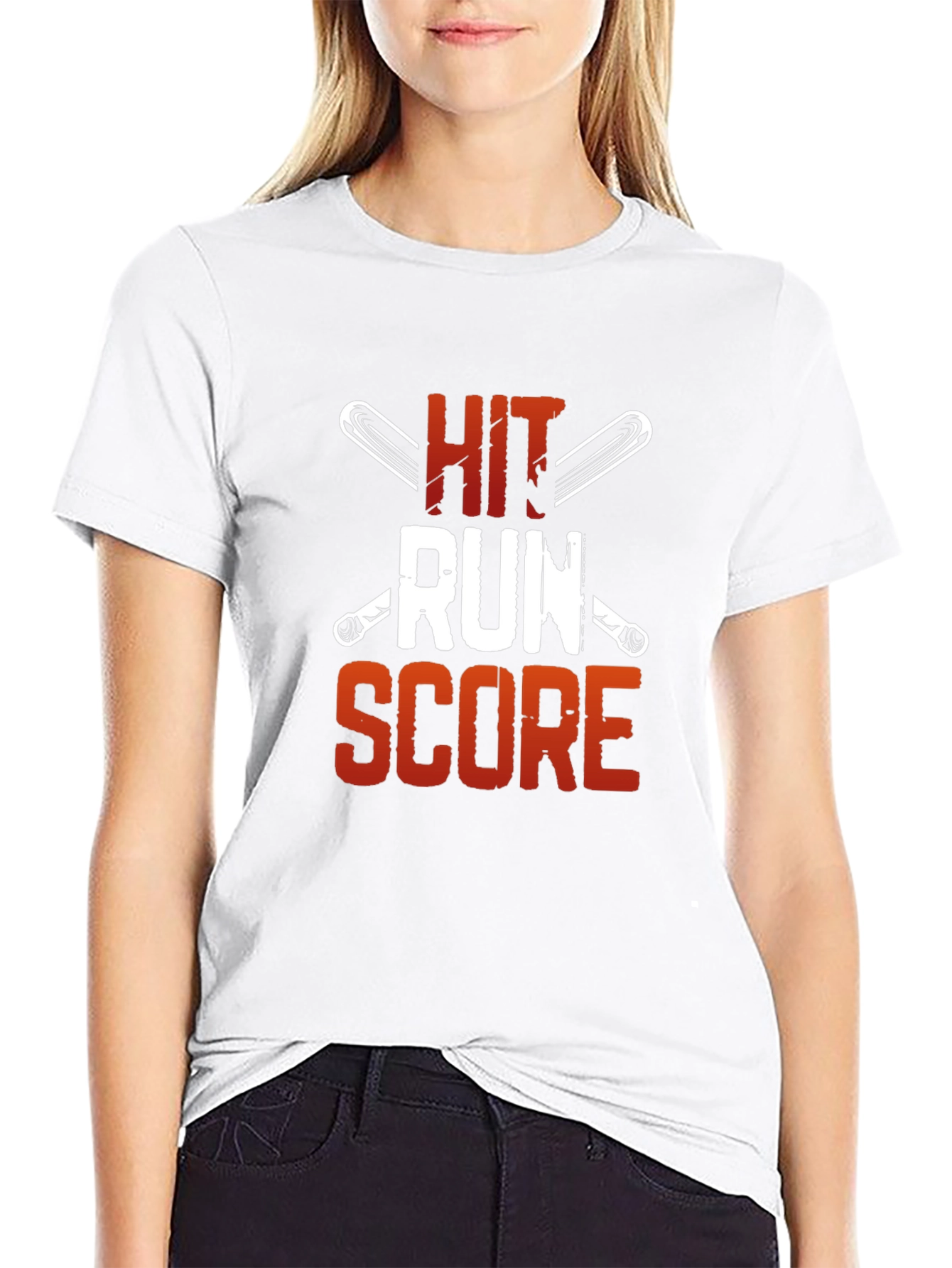 Hit Run Score Baseball T-Shirt