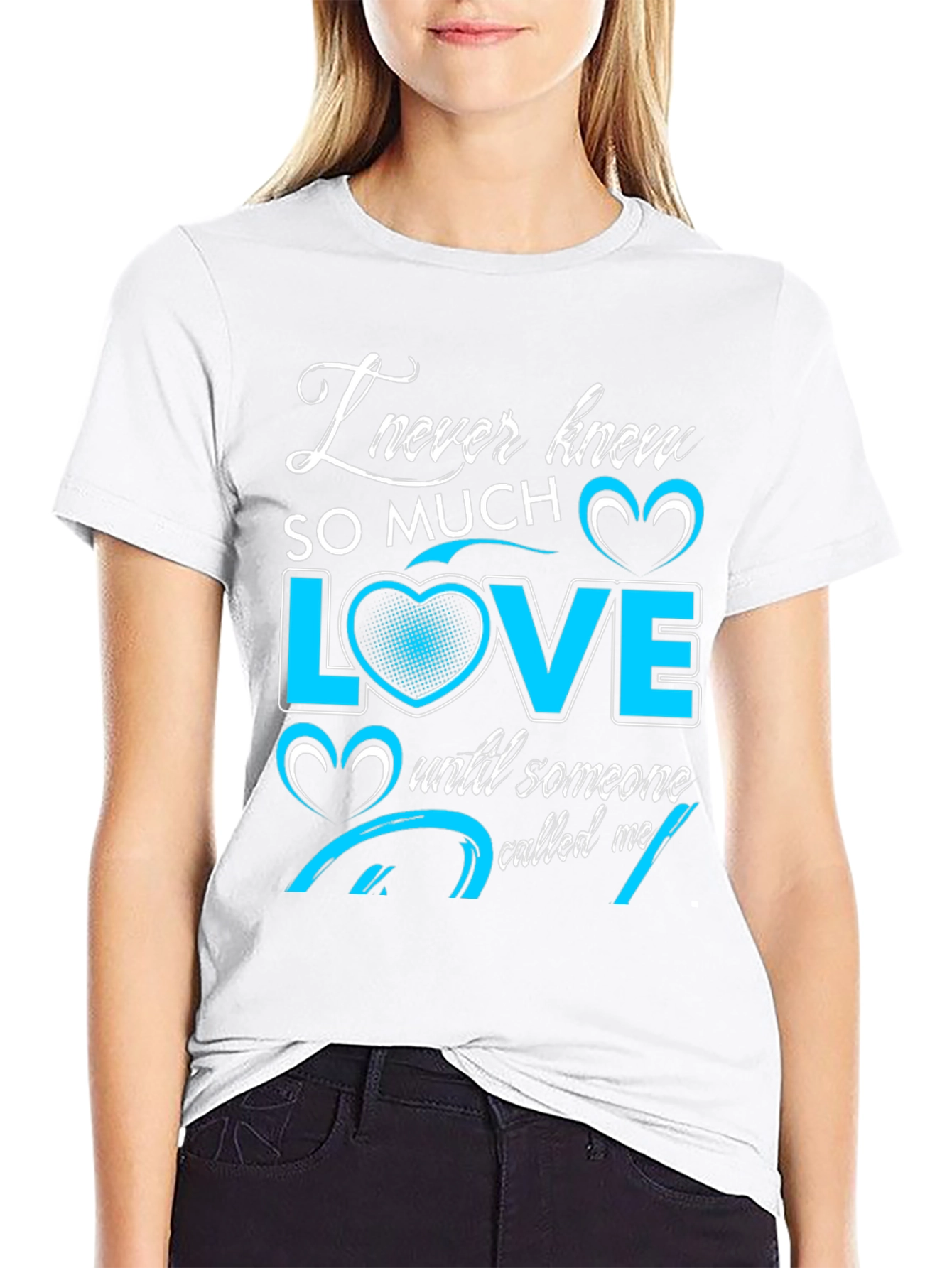 I Never Knew Love Black Graphic Tee
