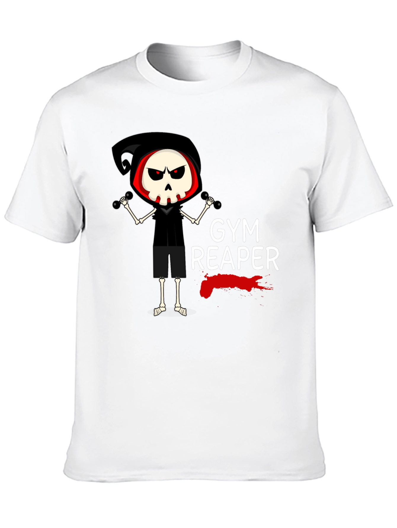 Gym Reaper Graphic Tee - Funny Workout T-Shirt