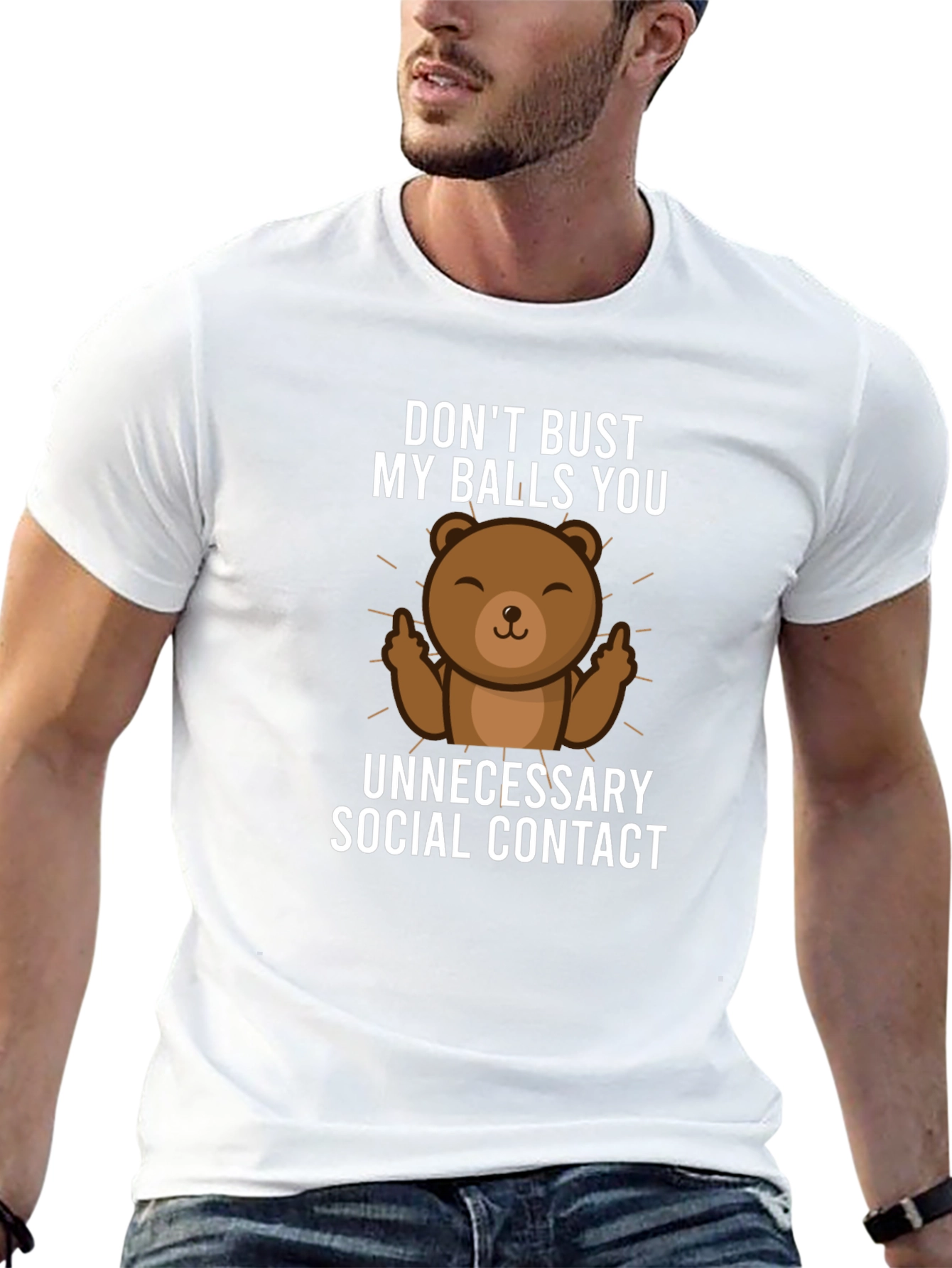 Dont Bust My Balls Bear Graphic T-Shirt