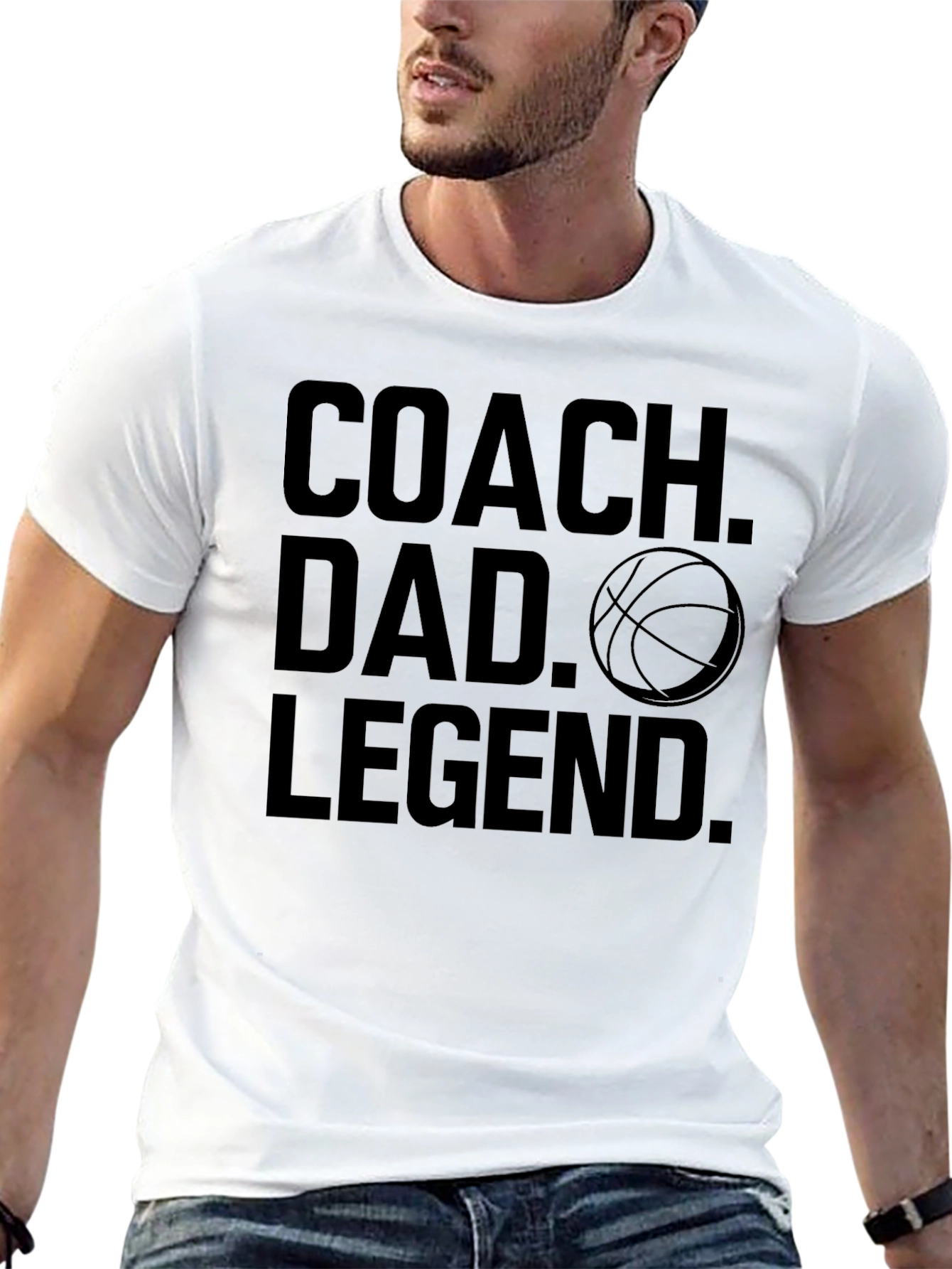 Coach Dad Legend Graphic T-Shirt