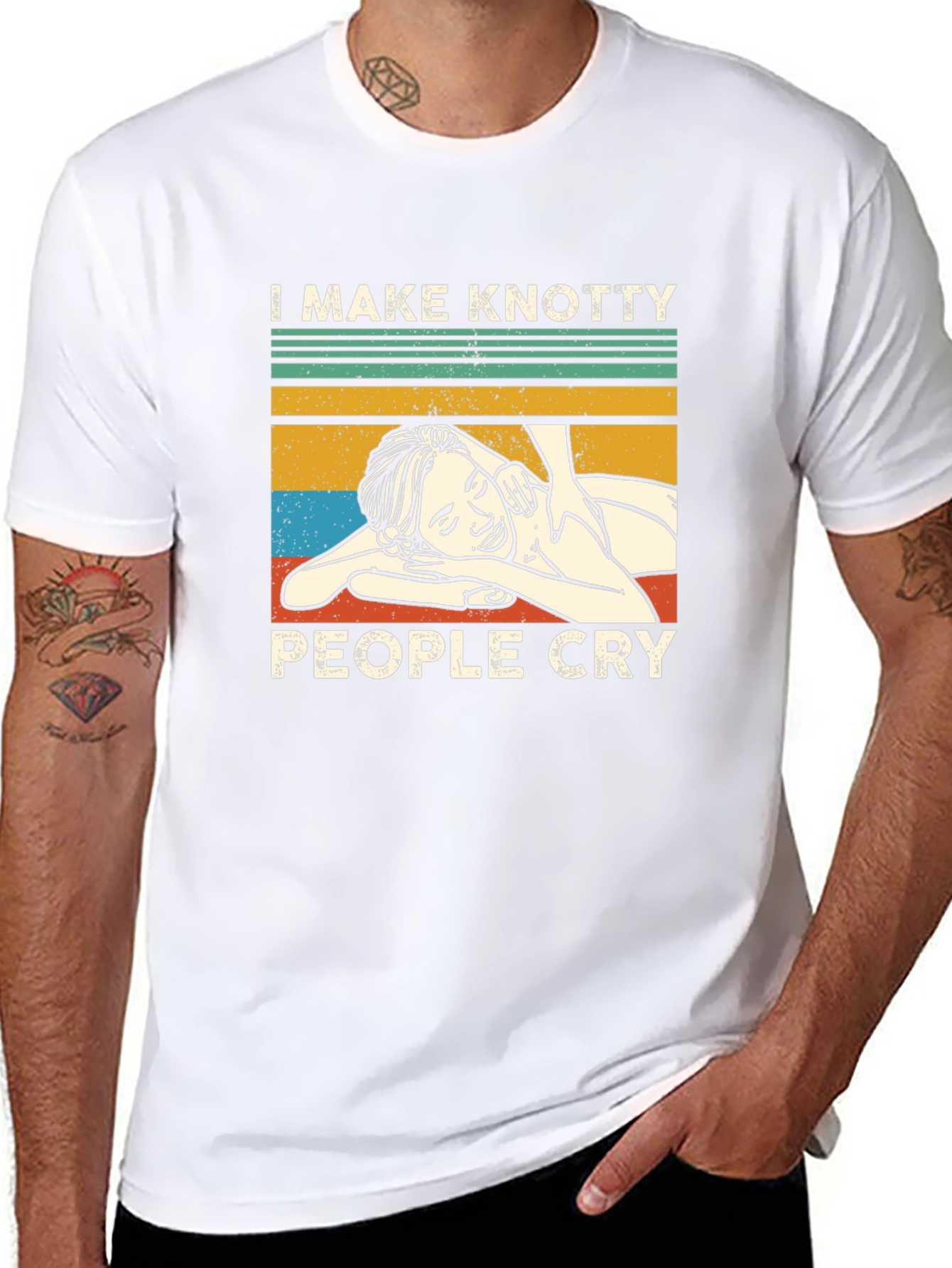 Knotty People Cry Massage T-Shirt