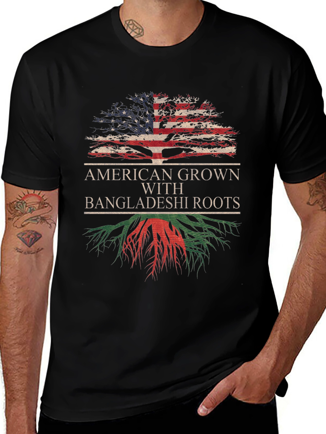 American Grown with Bangladeshi Roots T-Shirt