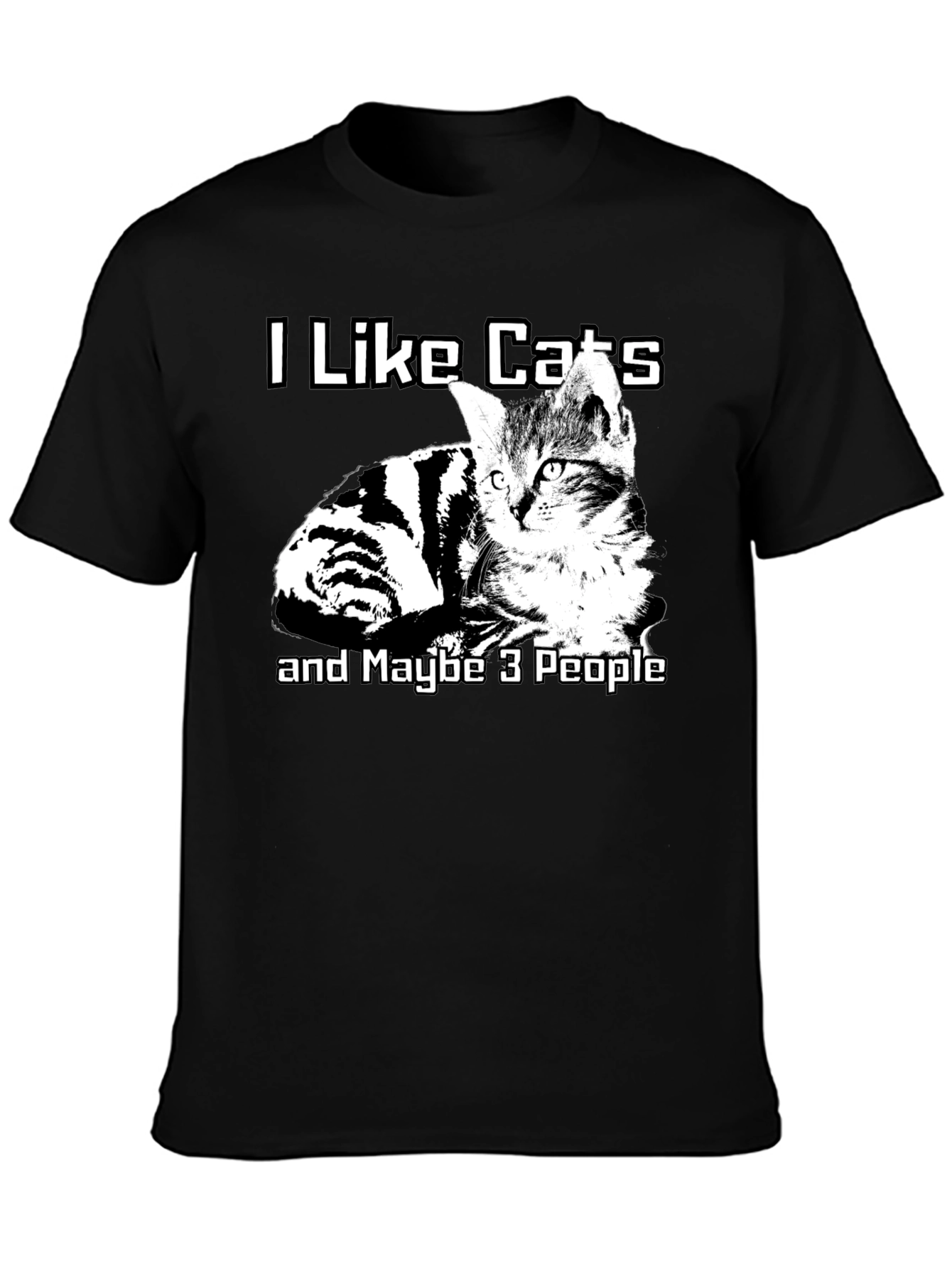 I Like Cats T-Shirt Funny Cat Lover Graphic Tee