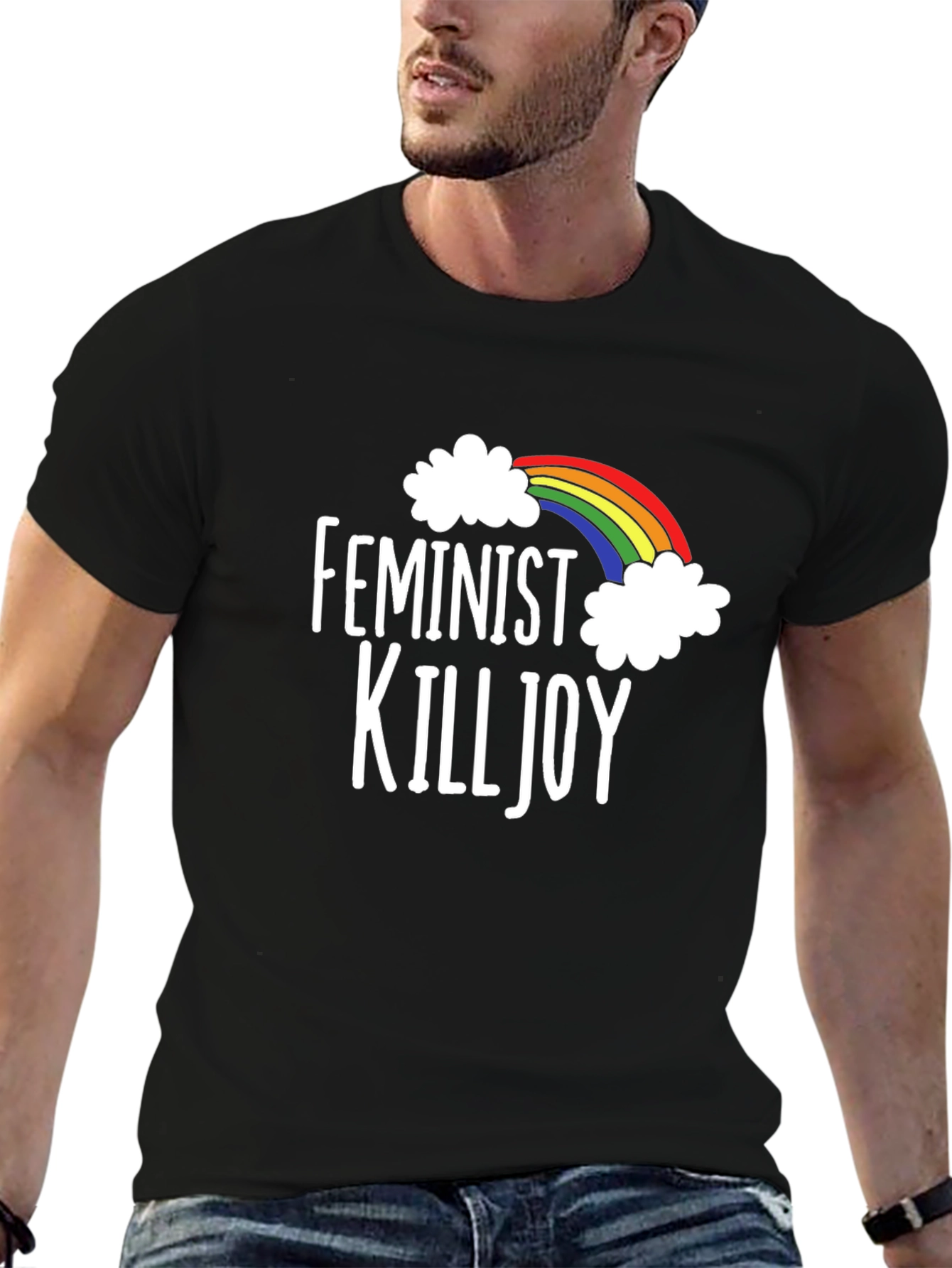 Feminist Killjoy Rainbow Graphic T-Shirt
