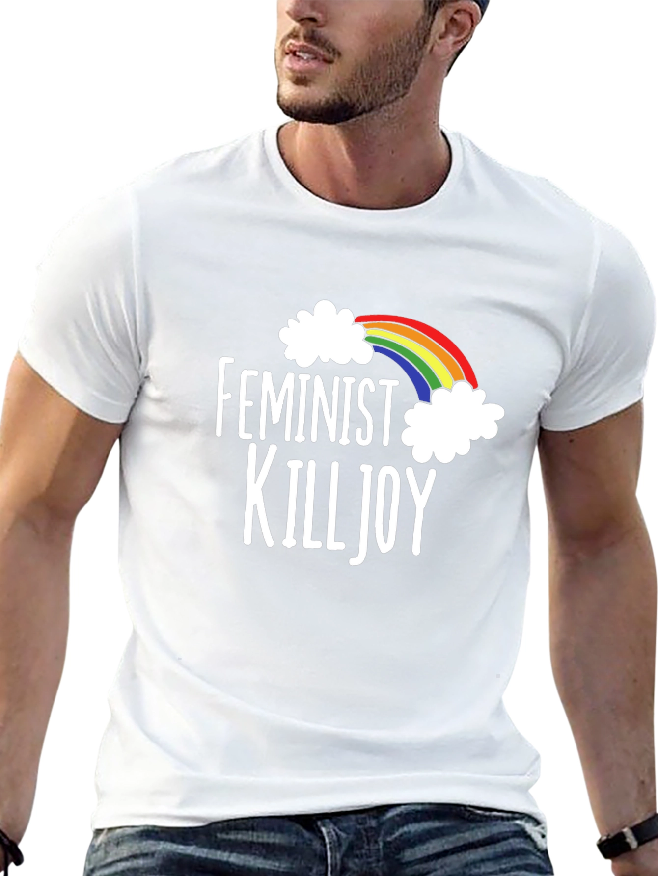 Feminist Killjoy Rainbow Graphic T-Shirt