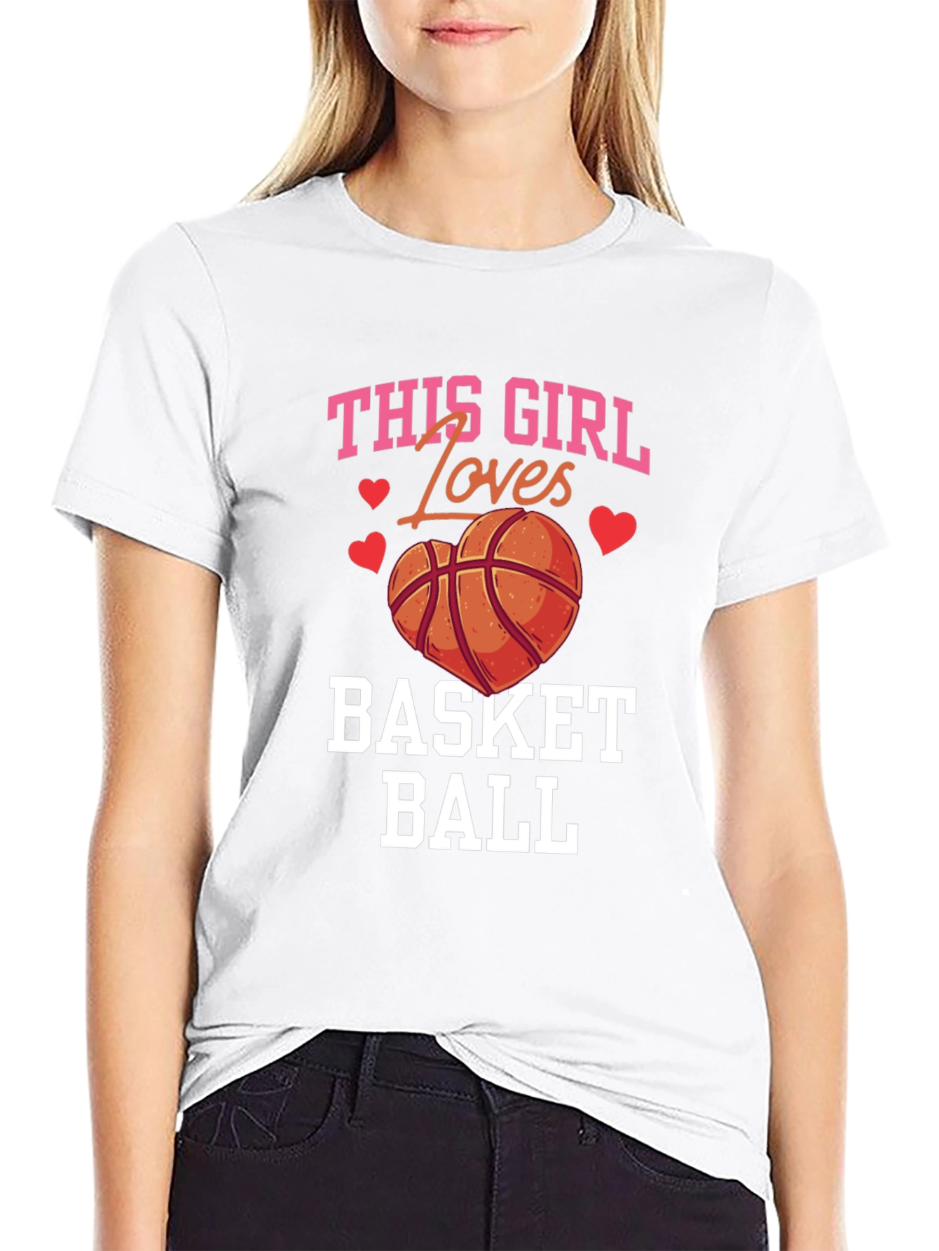 Basketball Lover T-Shirt: This Girl Loves Basketball
