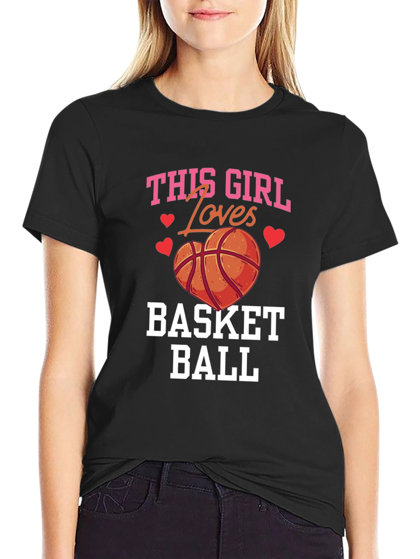 Basketball Lover T-Shirt: This Girl Loves Basketball