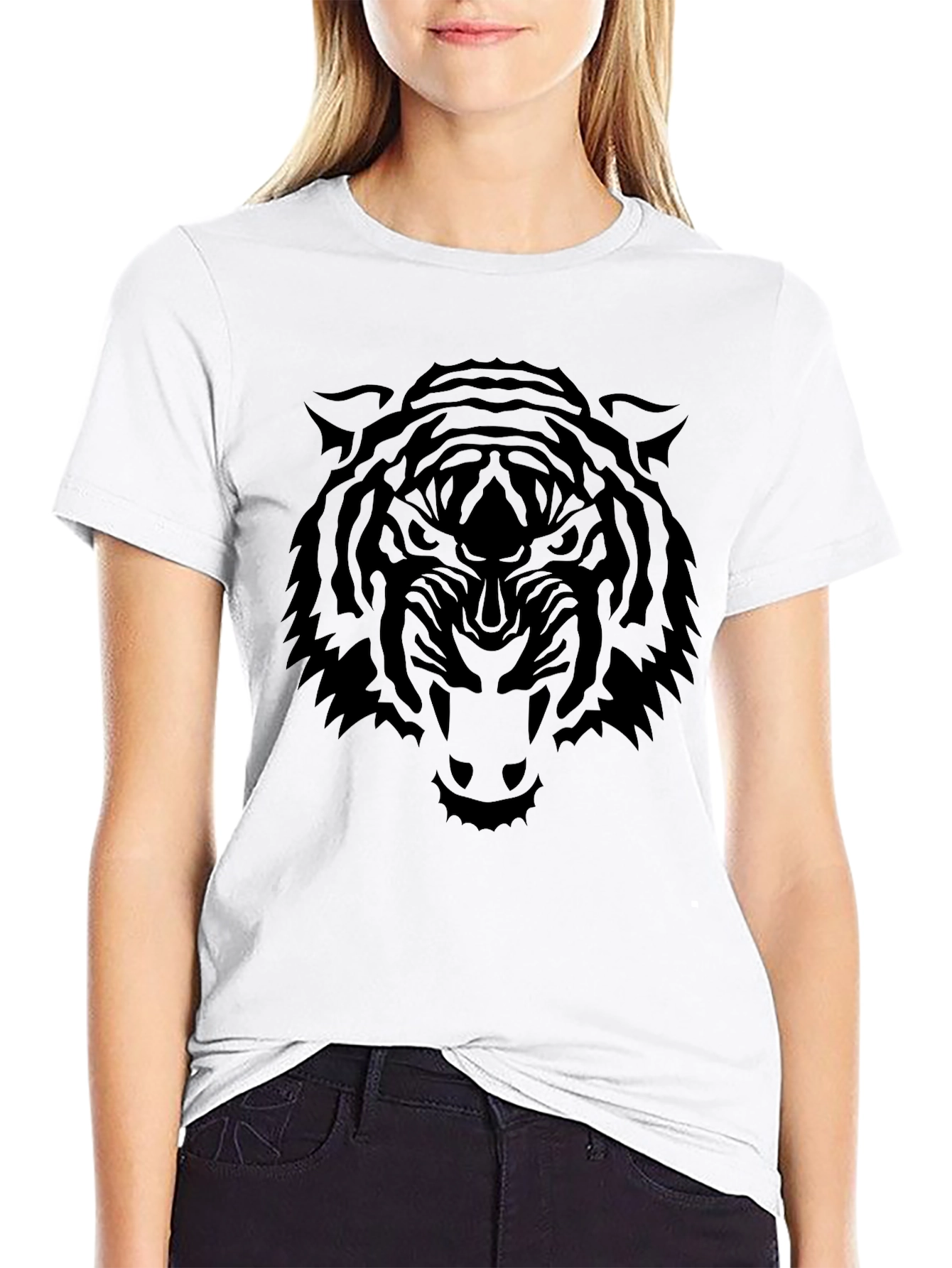 Tiger Graphic Black T-Shirt