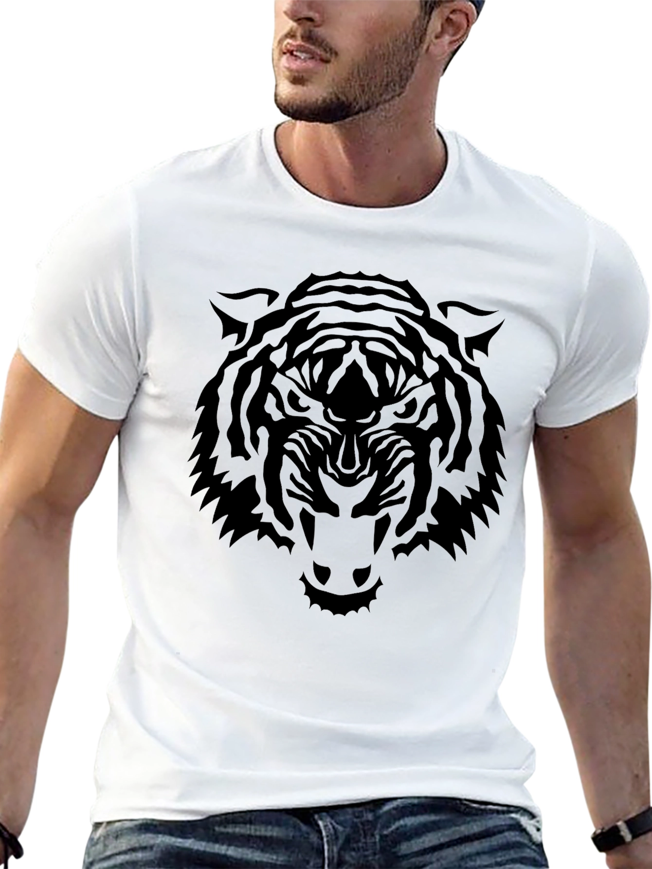 Tiger Graphic Black T-Shirt