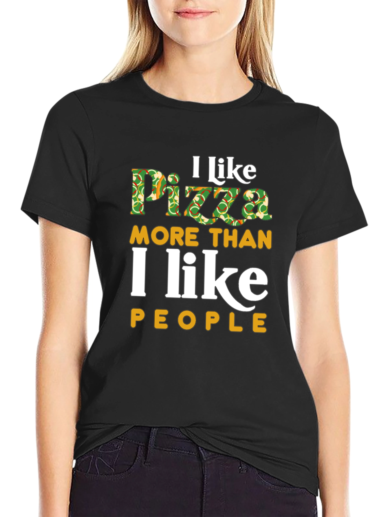 I Like Pizza More Than People T-Shirt