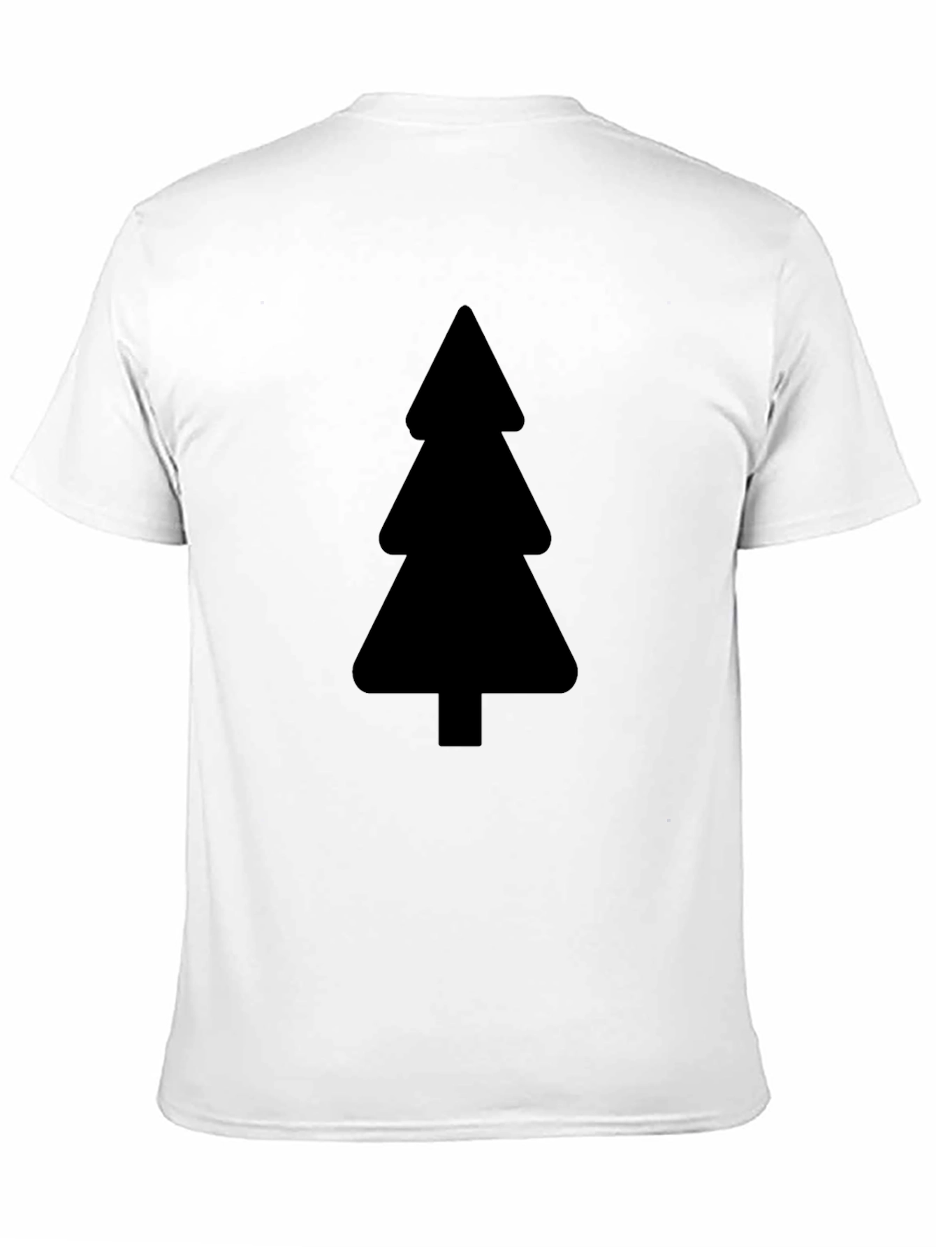 Minimalist Tree Graphic Black T-Shirt