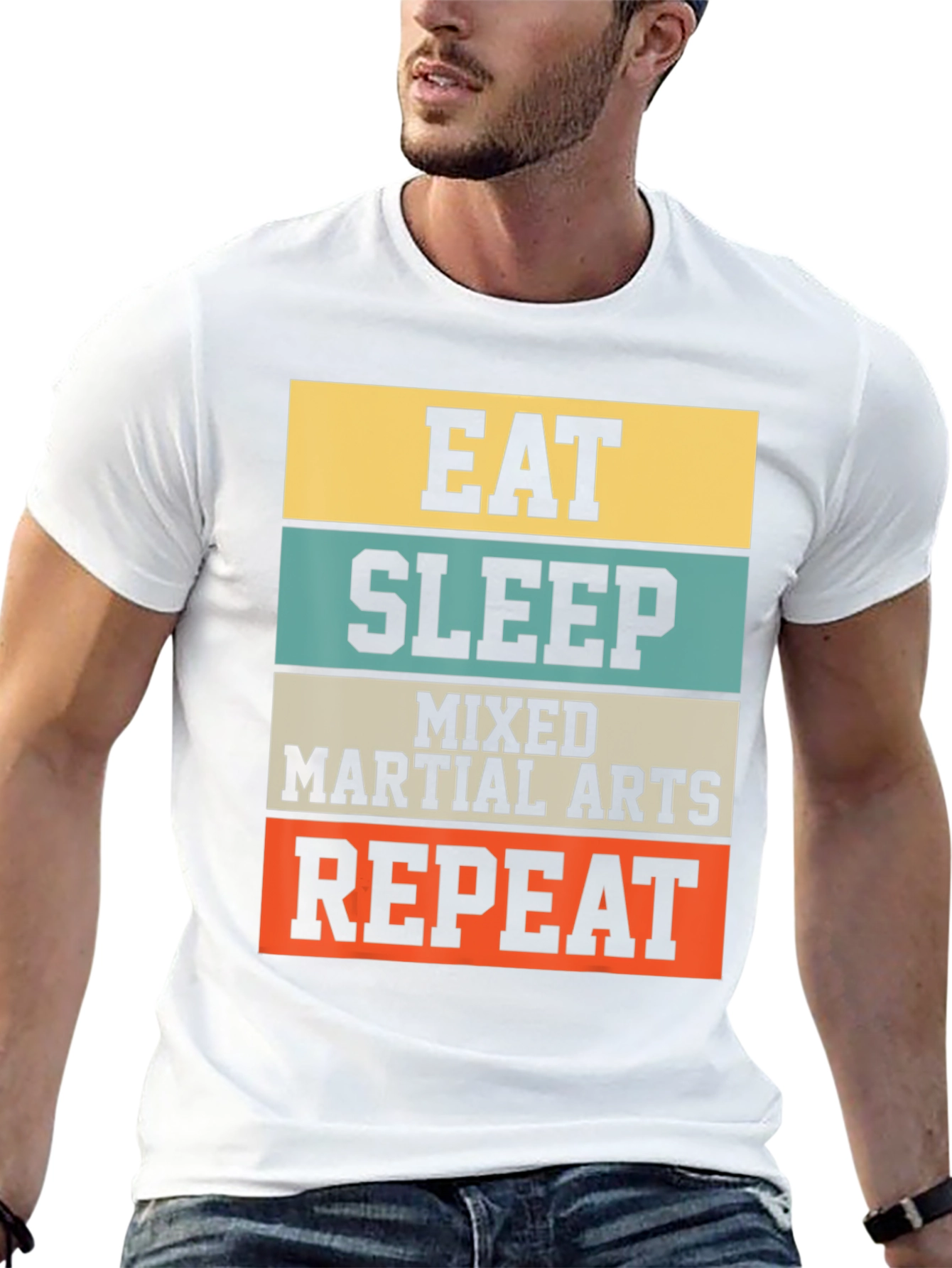 Eat Sleep MMA Repeat Black T-Shirt