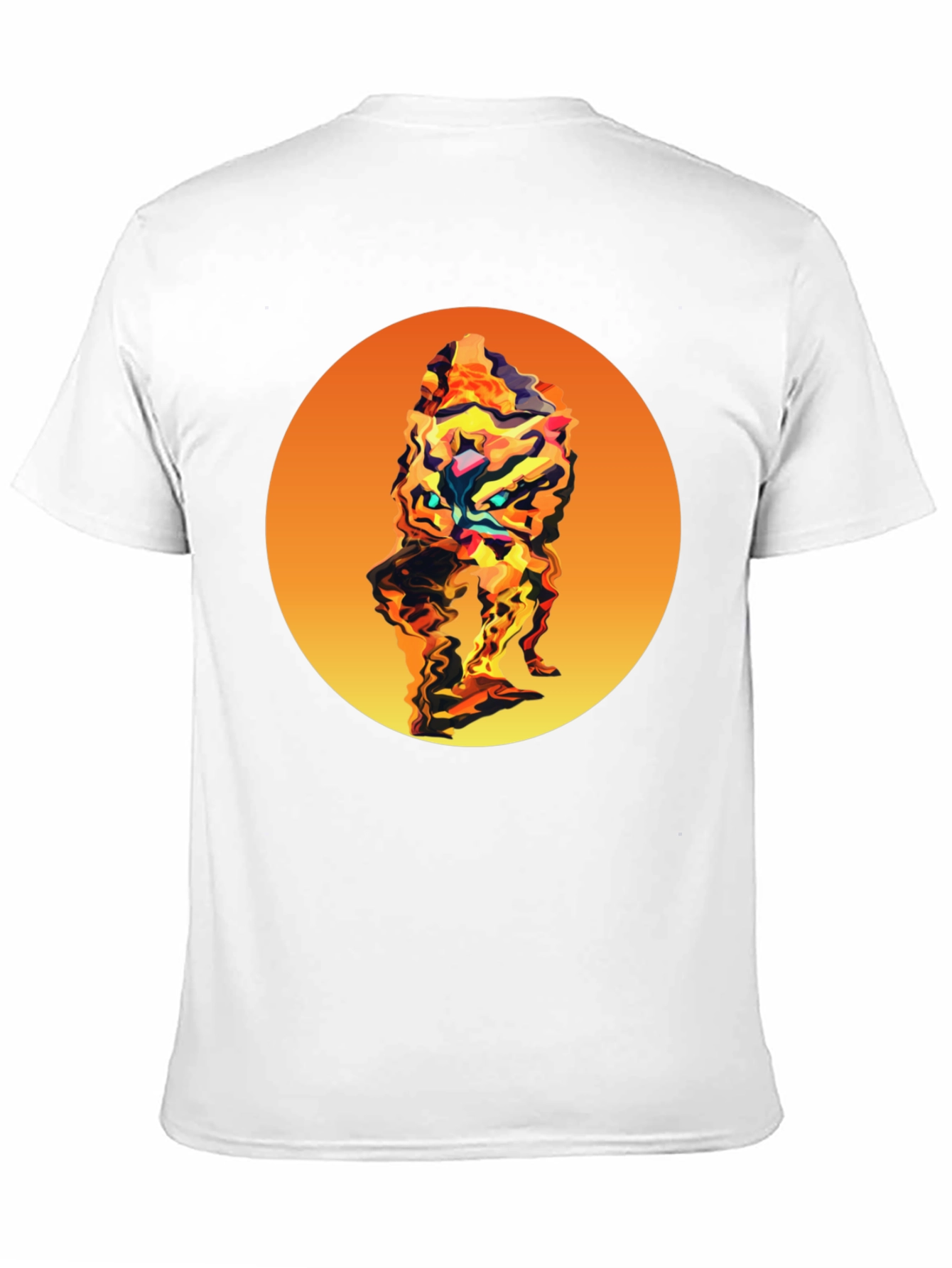 Abstract Graphic Tee - Stylish Mens Black T-Shirt