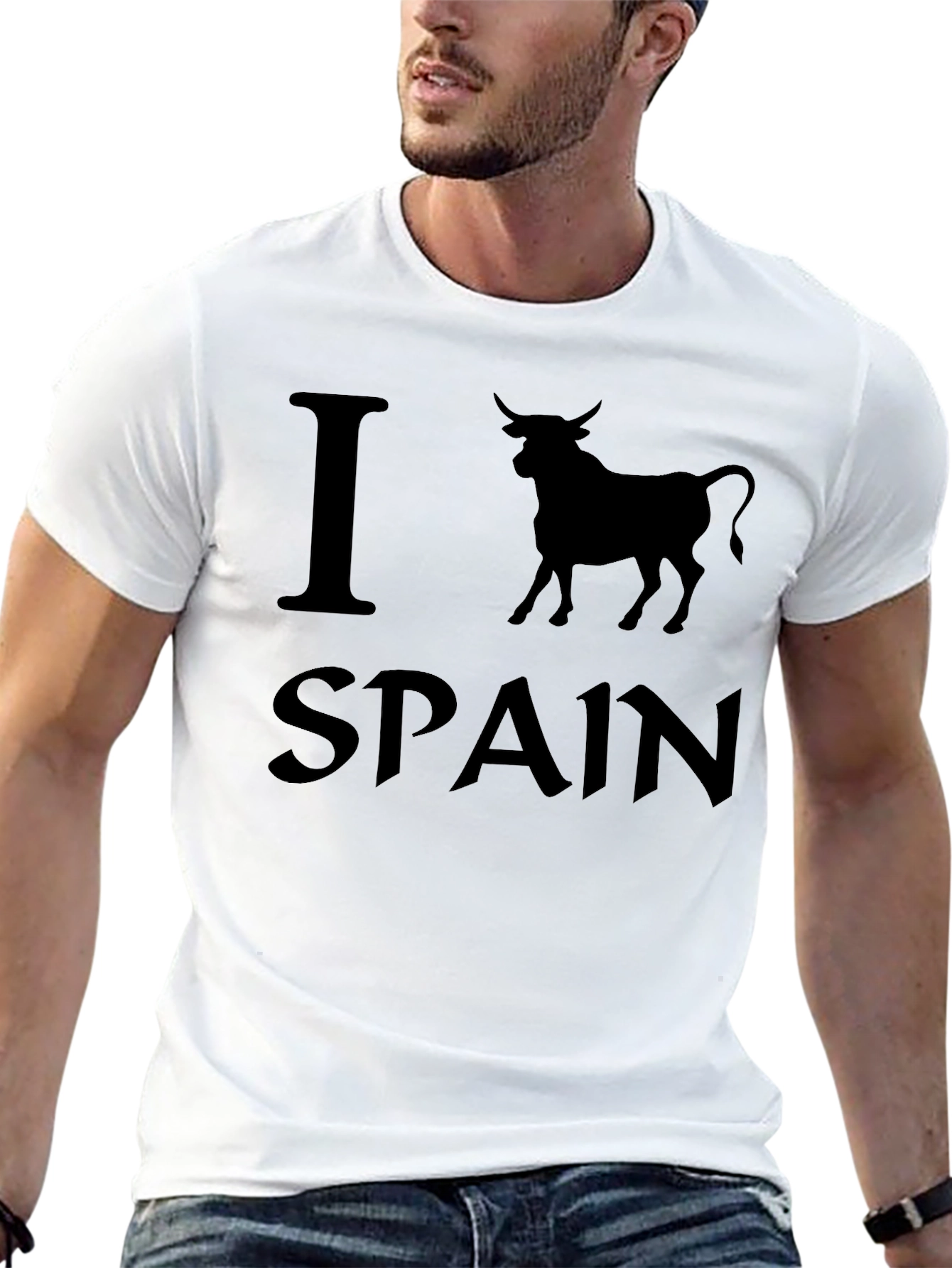 I Bull Spain T-Shirt - Black Graphic Tee
