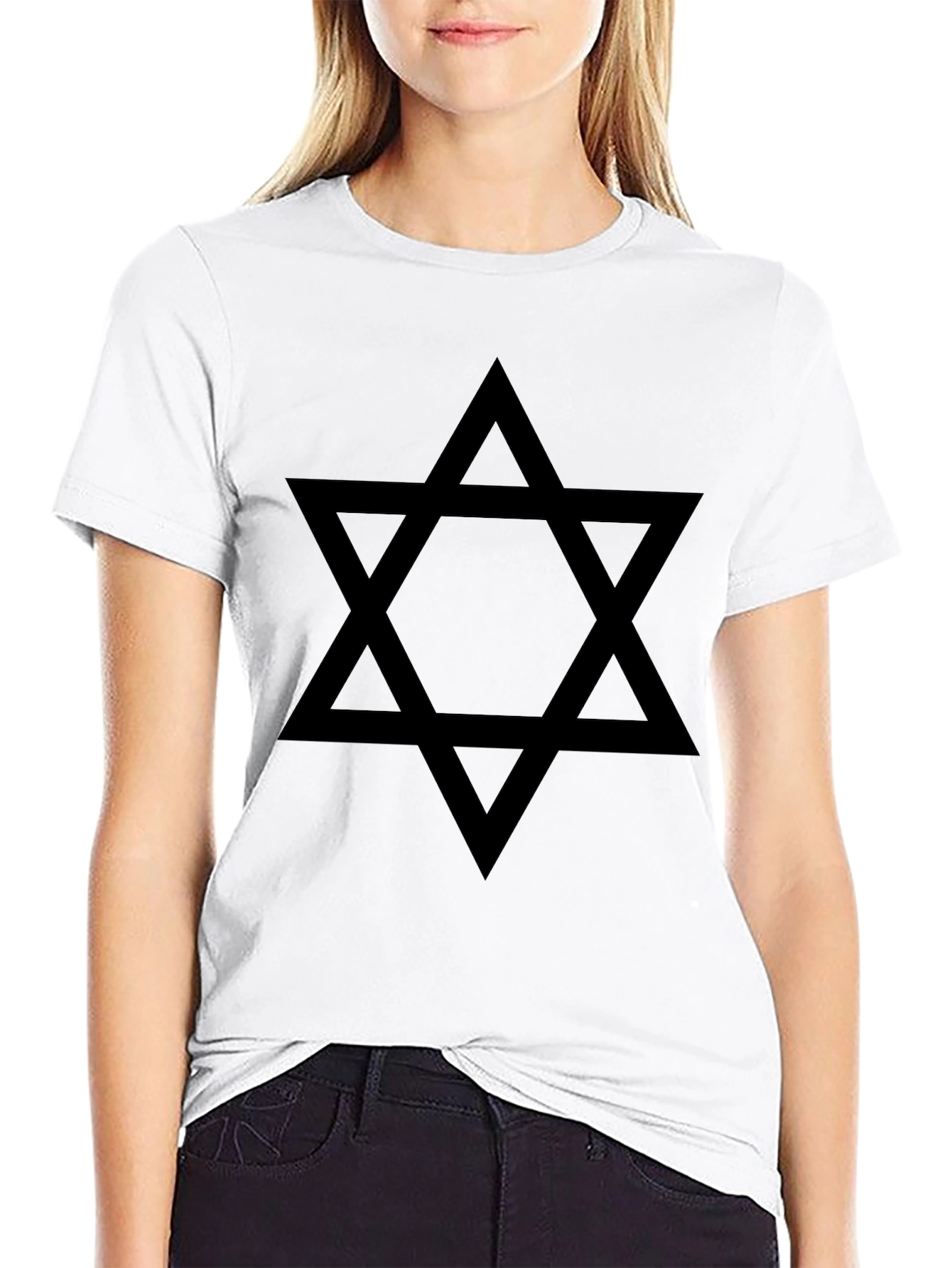 Star of David Graphic Tee - Black