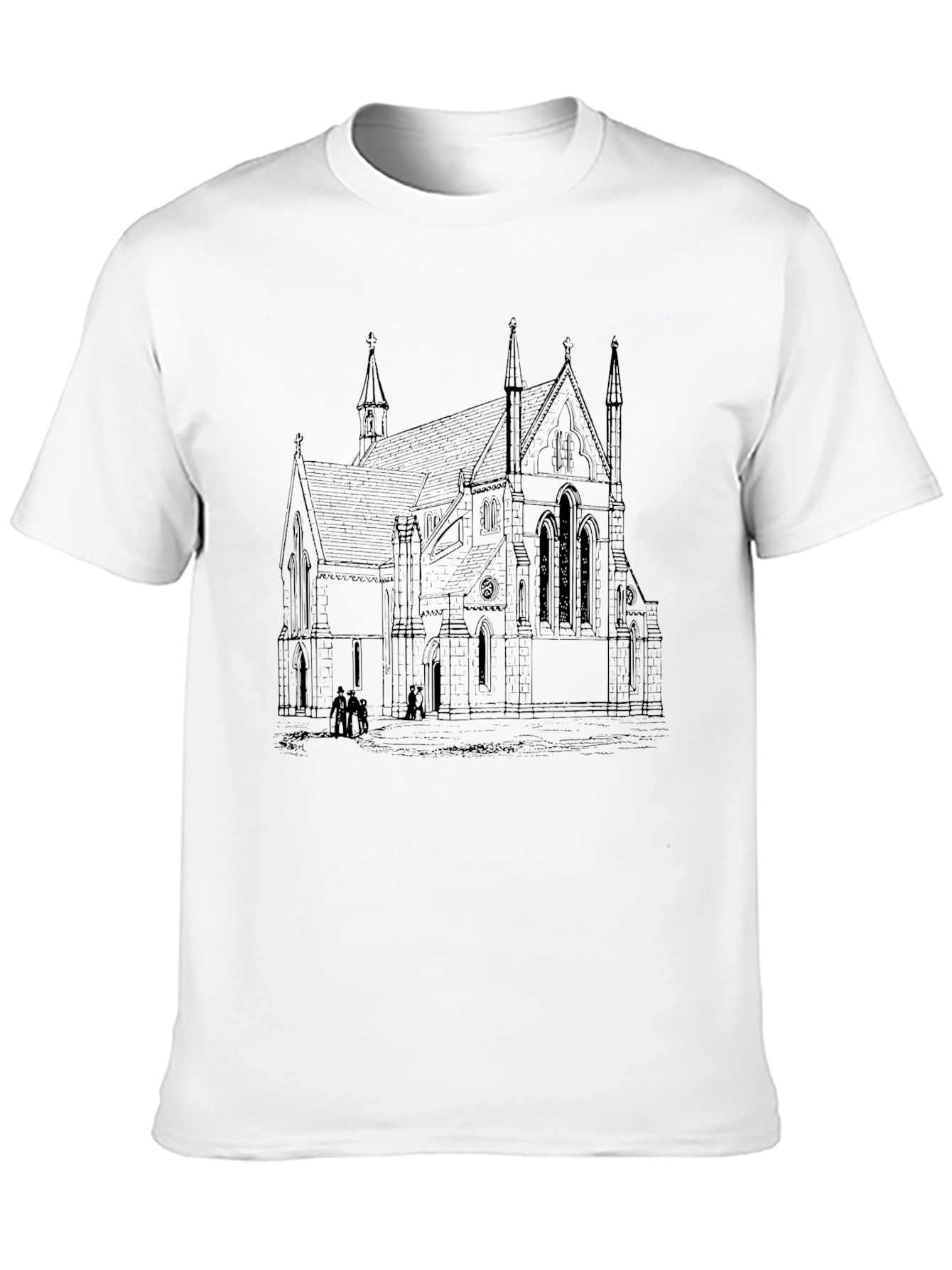 Architectural Church Sketch T-Shirt