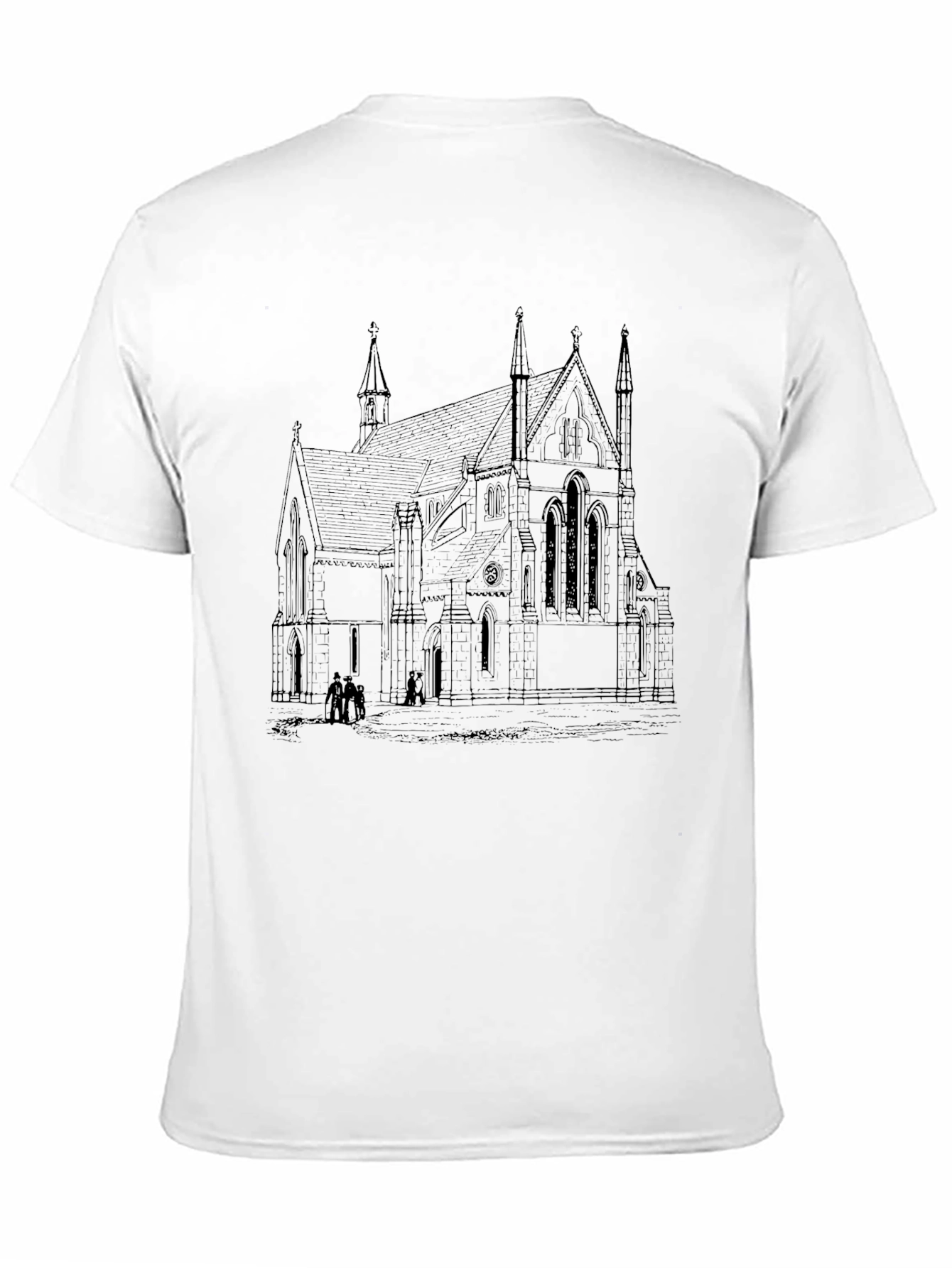 Architectural Church Sketch T-Shirt