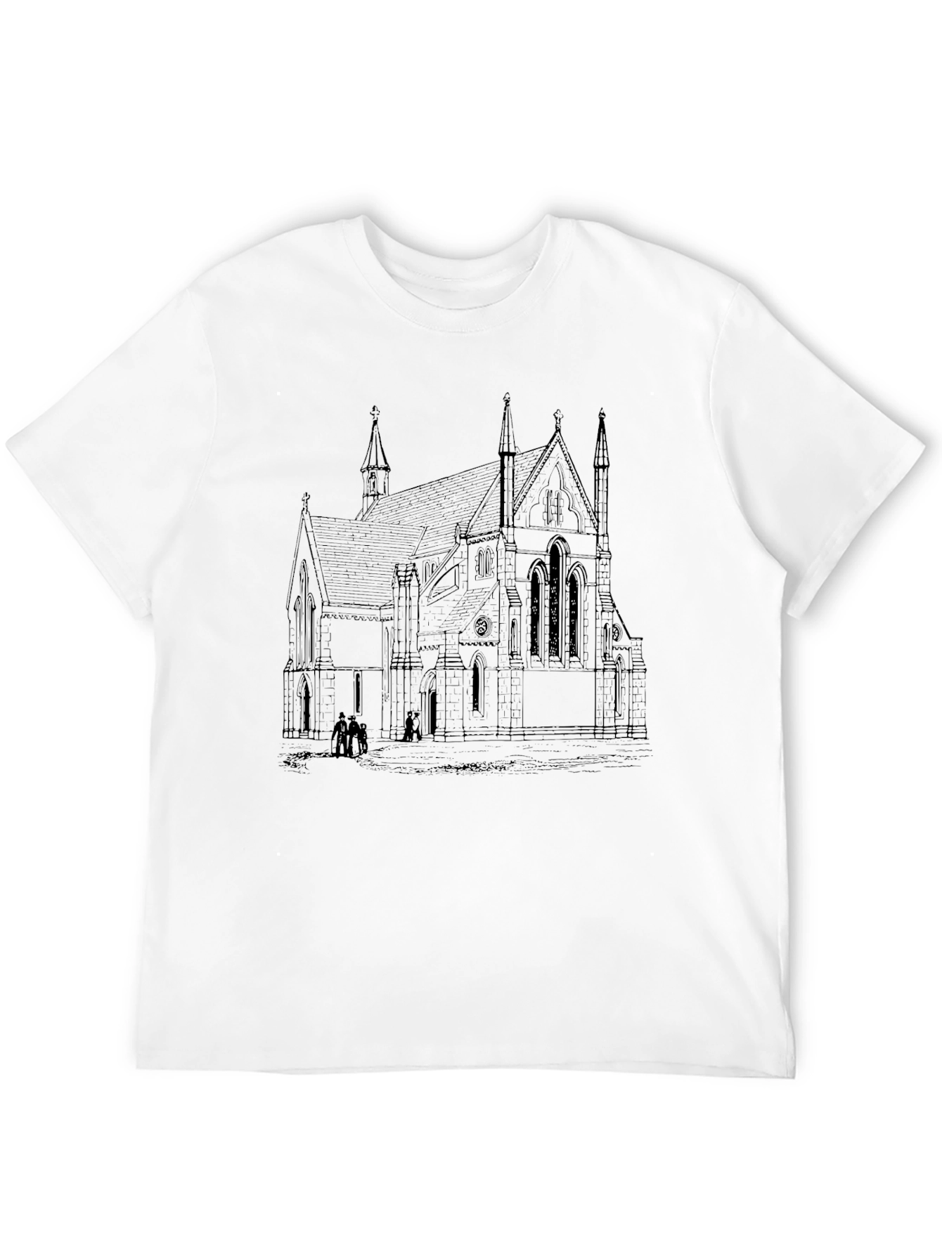 Architectural Church Sketch T-Shirt