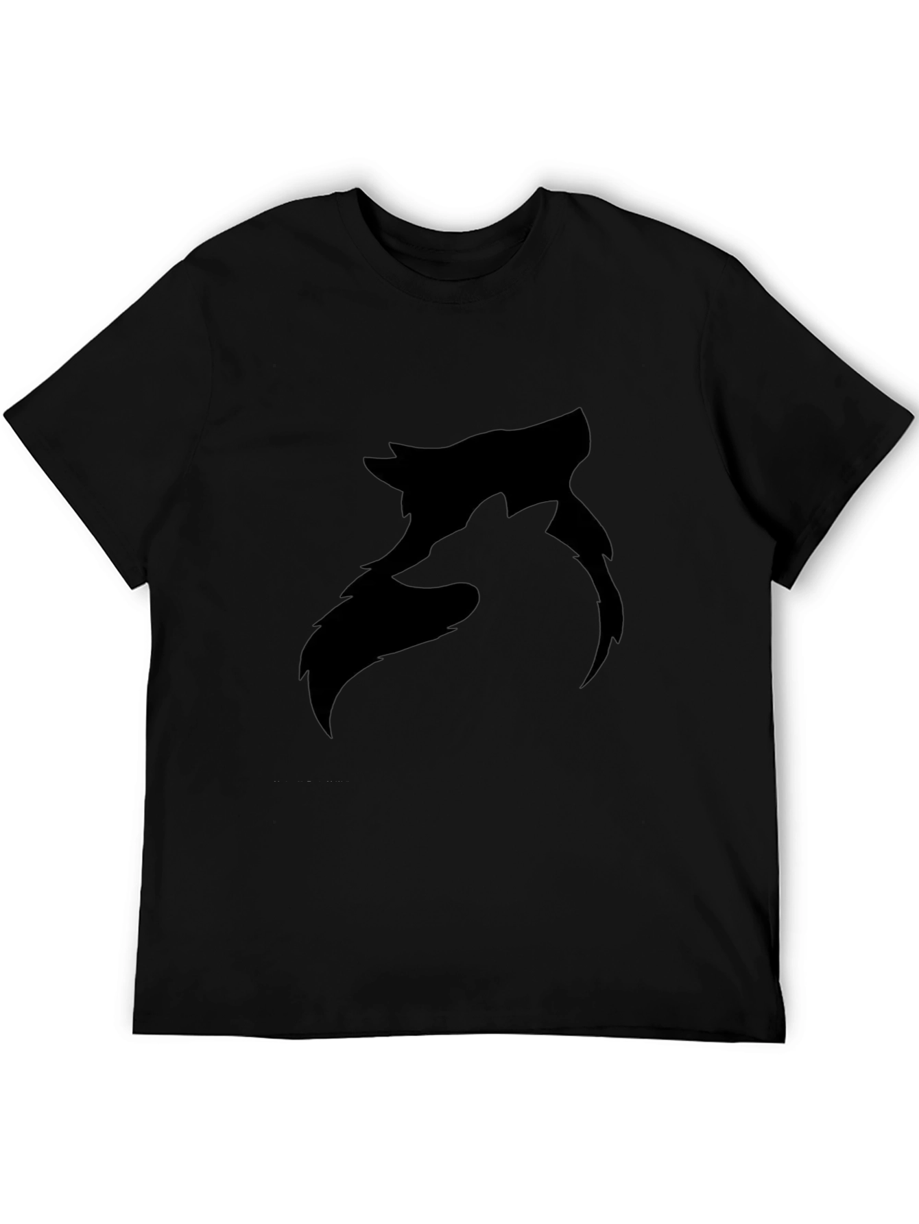 Black Wolf Graphic Tee - Modern Style
