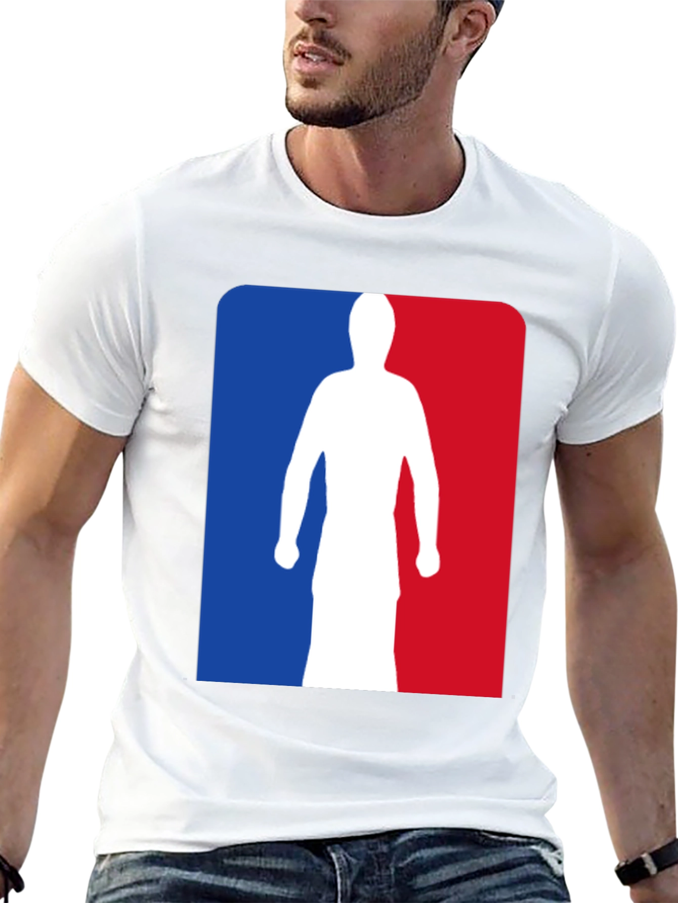 NBA Logo Silhouette Graphic Tee - Black